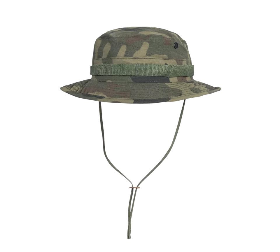 Helikon-Tex Sonnenhut Helikon-Tex Boonie Mütze, Nackenprotektor, Ripstop, Woodland (1-St) Ripstop Gewebe, abnehmbarer Nacken Protektor