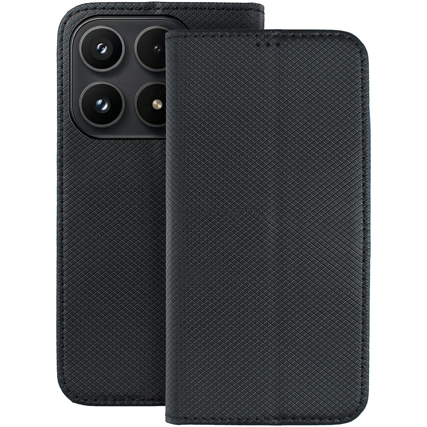 COFI 1453 Handyhülle Smart Magnet für Xiaomi 17 farbig mit Kartenfach 6,3, Farbiges Bookcover mit Kartenfach und Standfunktion