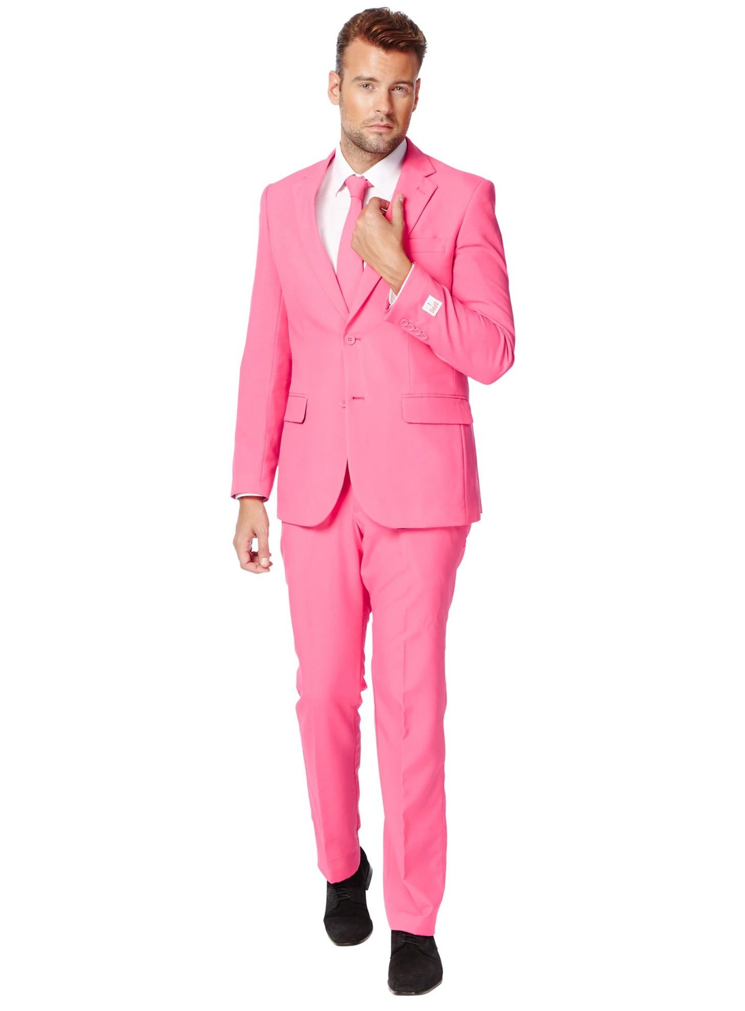 Opposuits Anzug Mr.Pink Kostüm Partyanzug - Faschingskostüm Herren Ausgefallene Anzüge für coole Männer