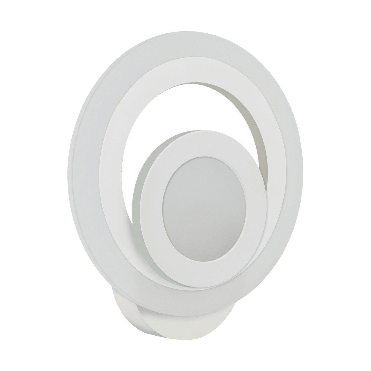 Licht-Erlebnisse Wandleuchte FRANK, LED, Neutralweiß, LED Metall 24 cm hoch IP44 Weiß rund 4200 K neutralweißes Licht