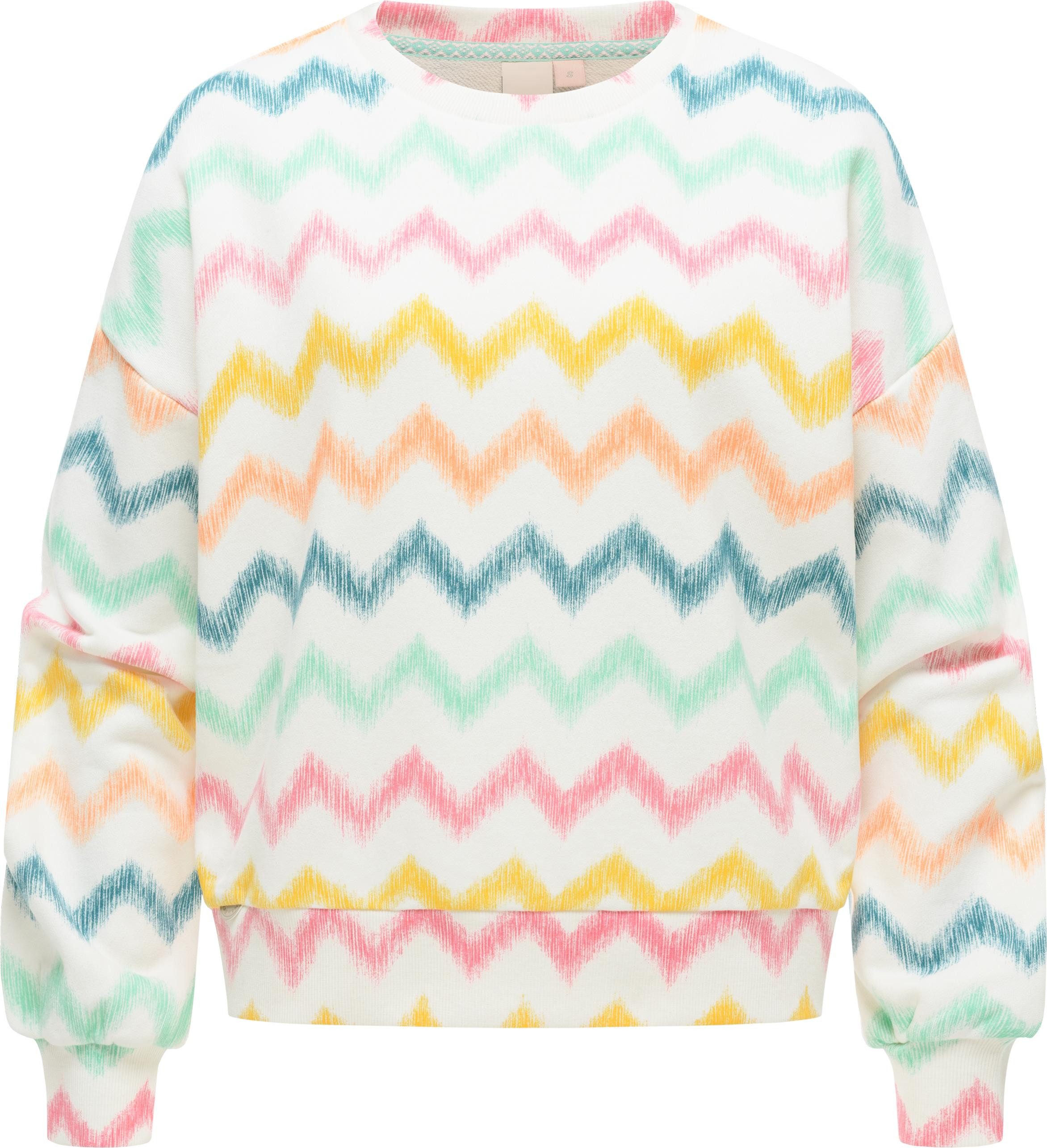 Ragwear Sweater Wuss Print lässiges oversized Damen Sweatshirt mit Allover-Print