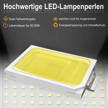 UISEBRT LED Baustrahler LED Arbeitsscheinwerfer, Kaltweiß/Warmweiß