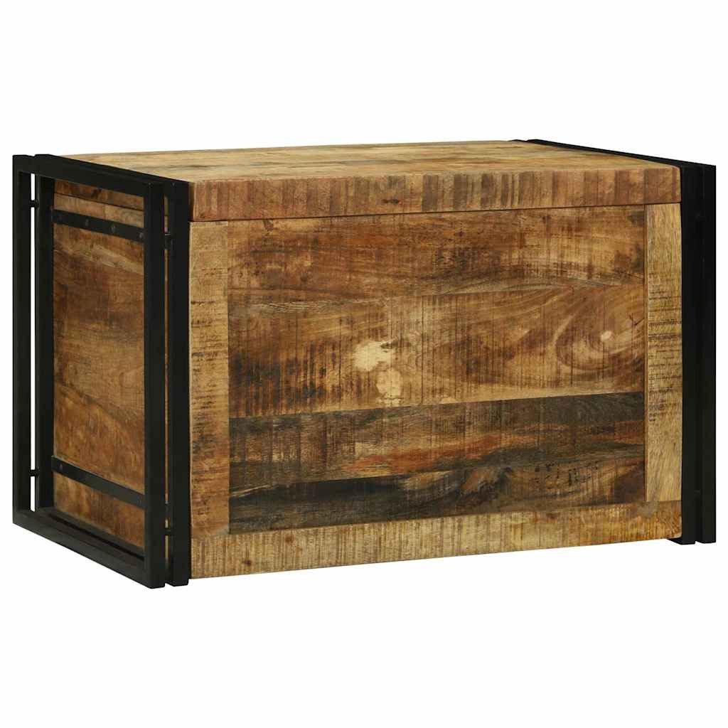vidaXL Aufbewahrungsbox Aufbewahrungsbox Braun und Schwarz 80 x 50 x 50 cm (1 St)