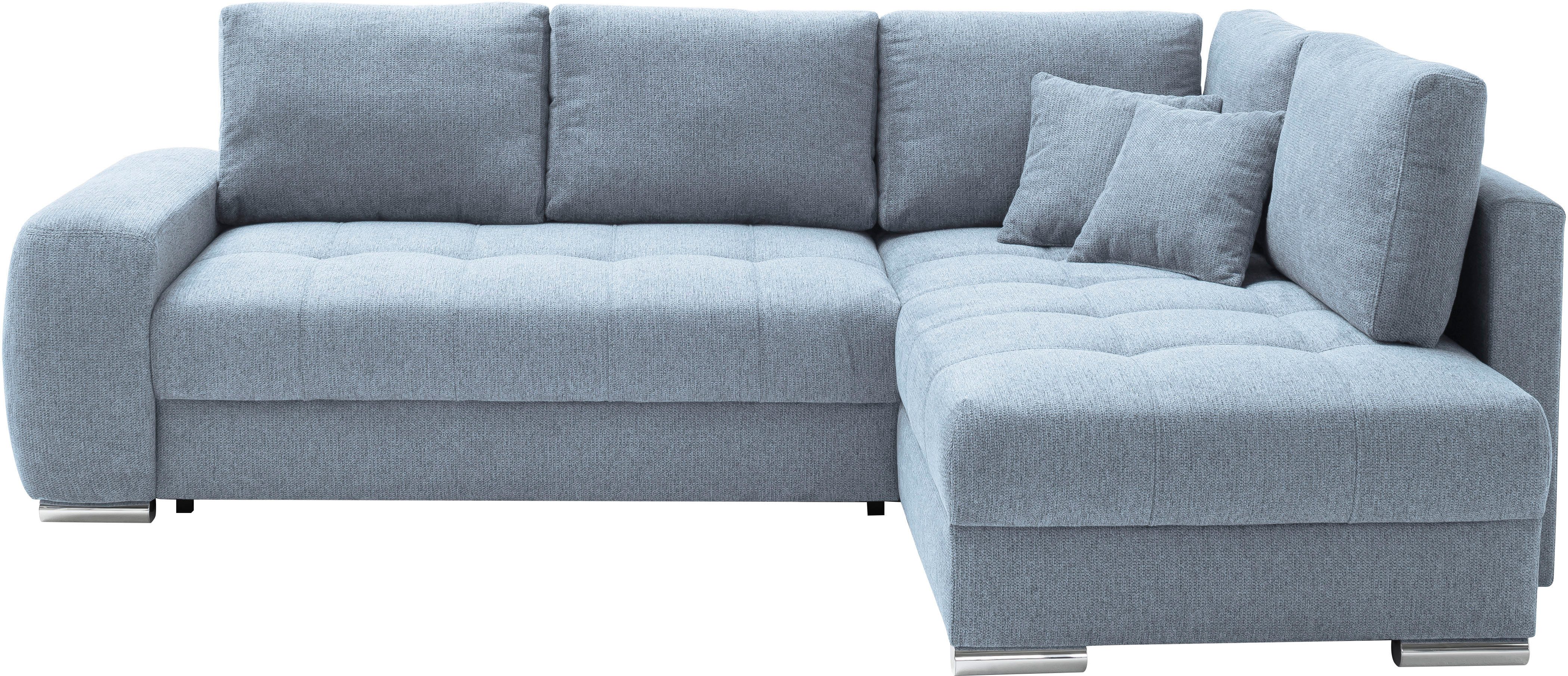 Mr. Couch Ecksofa Mykonos, L-Form, Dauerschläfer, Mit Boxpring-Taschenfederkern