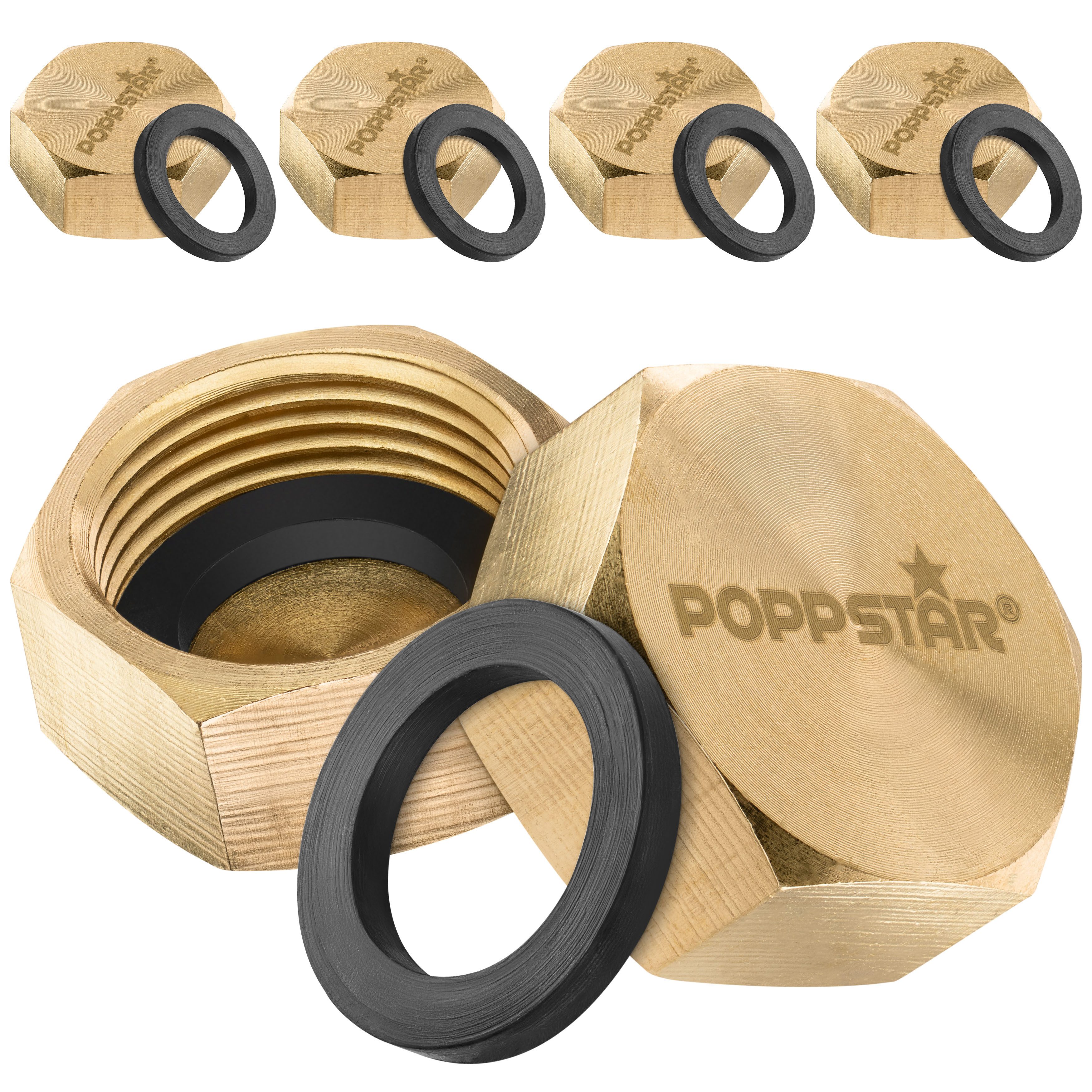 Poppstar Absperrventil, (6-tlg)