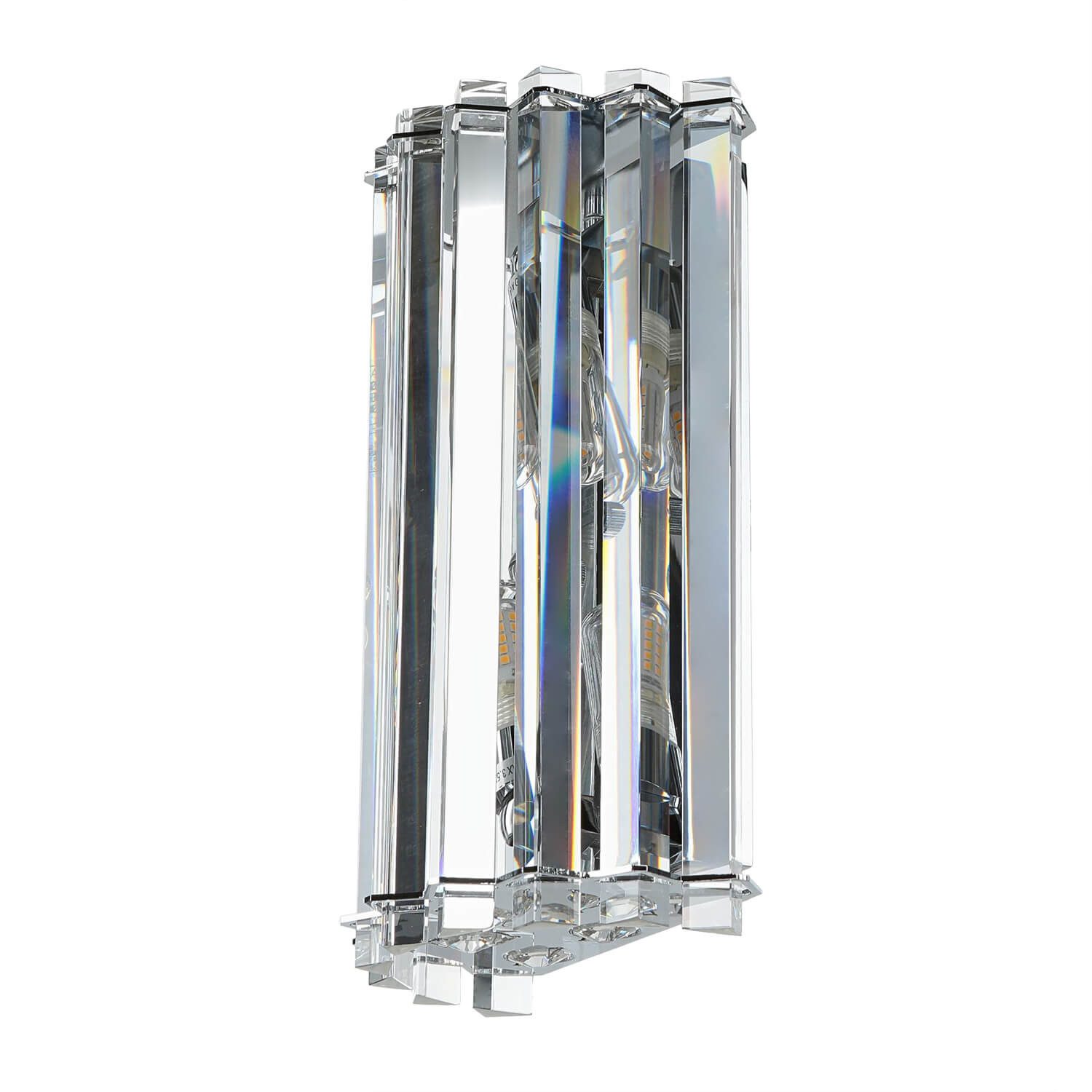 Licht-Erlebnisse Wandleuchte DRAGULJ, Warmweiß, Wandlampe Bad Badezimmer 3000 K 640 lm Metall IP44 G9