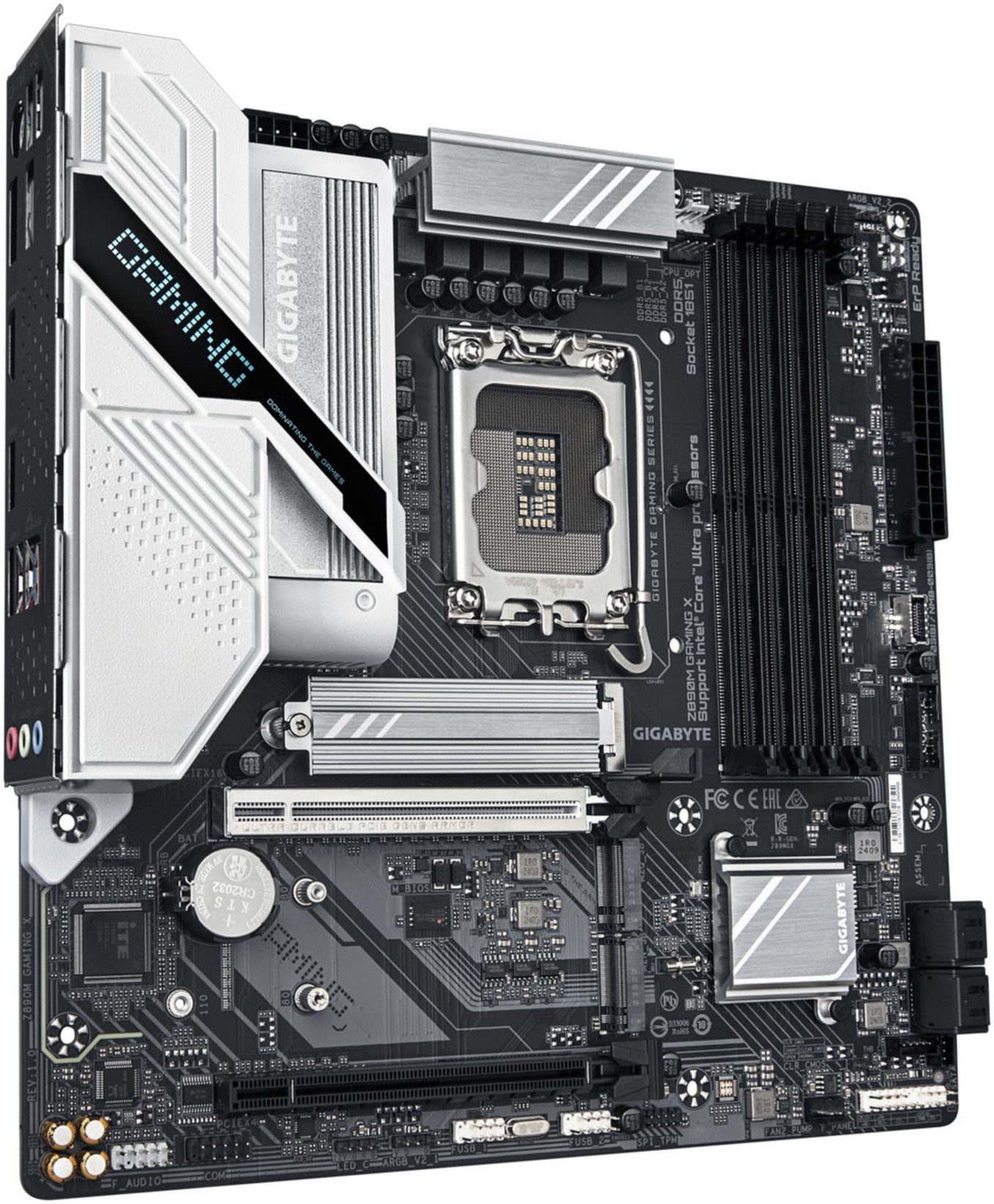 Gigabyte Z890M GAMING X Mainboard - Unterstützt Intel Core Ultra Mainboard