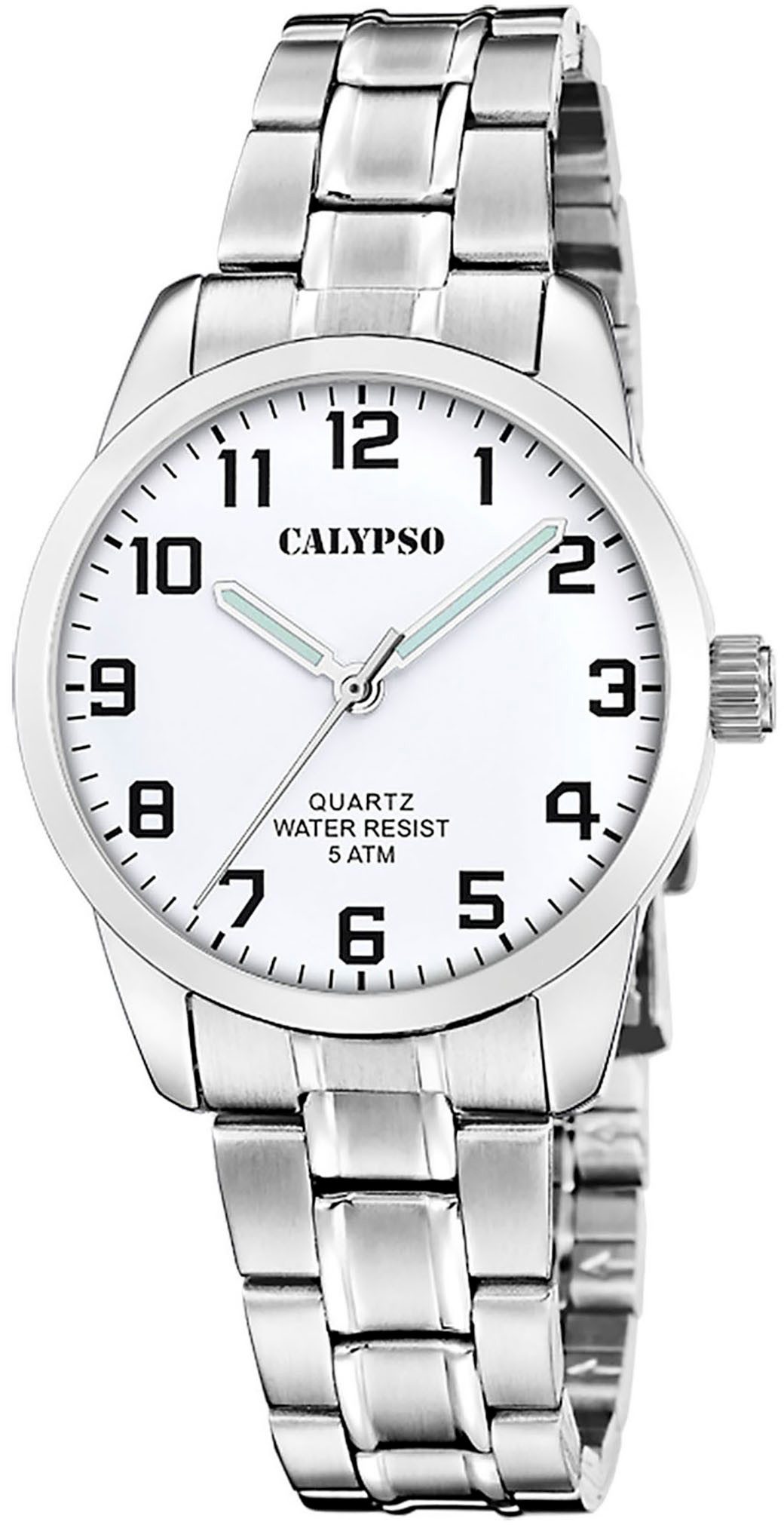 CALYPSO WATCHES Quarzuhr Basic K5867/1, Armbanduhr, Damenuhr, Edelstahlarmband, analog