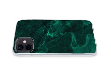 MuchoWow Handyhülle Marmor - Limone - Grün - Strukturiert - Marmoroptik, Handyhülle Apple iPhone 12 Mini, Smartphone-Bumper, Print, Handy