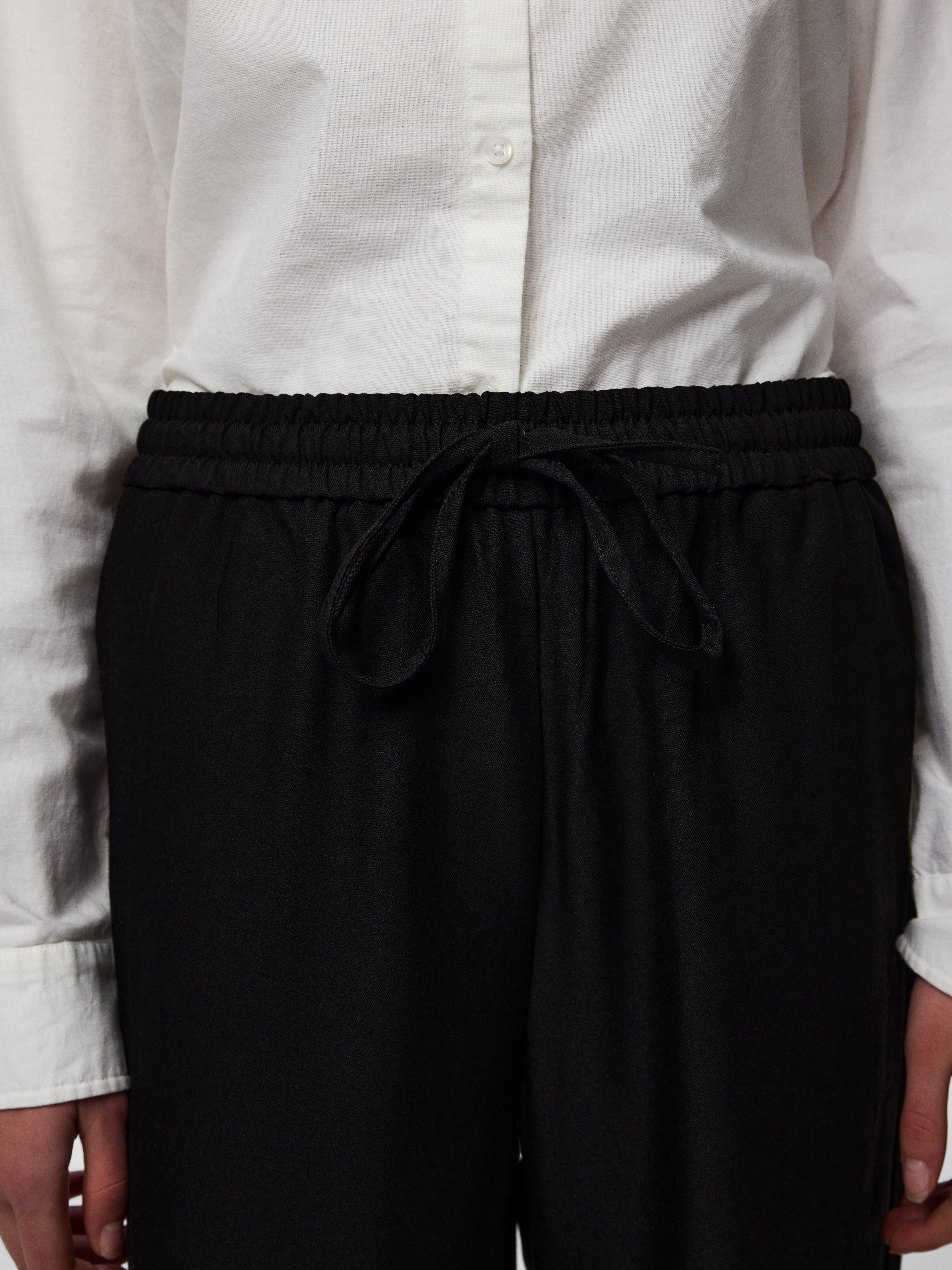 pieces Schlupfhose PCBOSELLA HW WIDE PANTS NOOS BC Materialmix, High Waist