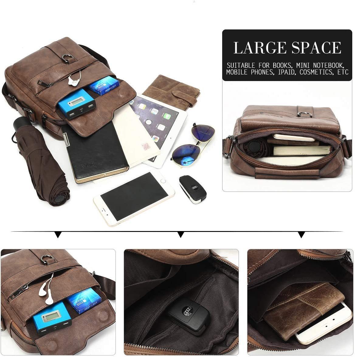 M-Diamant Umhängetasche Klein PU Leder Schultertasche mit Griff Handtasche, günstig online kaufen