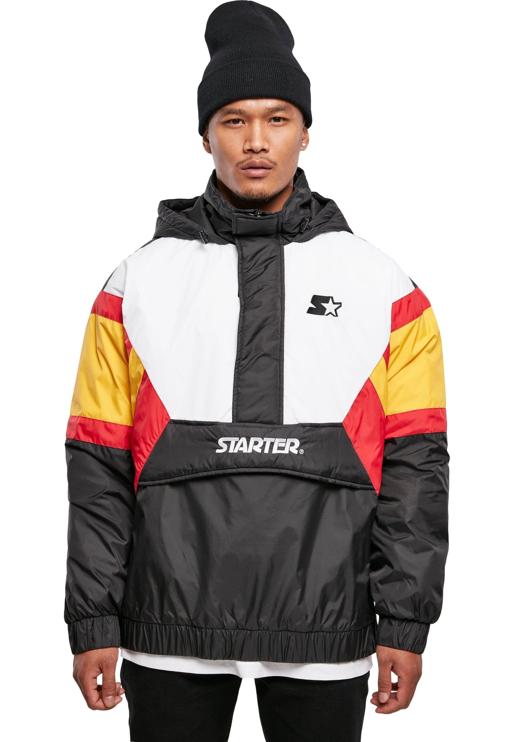 Color Outdoorjacke Half (1-St) Starter Jacket red/golden Herren black/wht/starter Block Starter Retro Zip