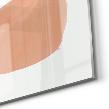 DEQORI Glasbild 'Wasserfarbenelemente', 'Wasserfarbenelemente', Glas Wandbild Bild schwebend modern