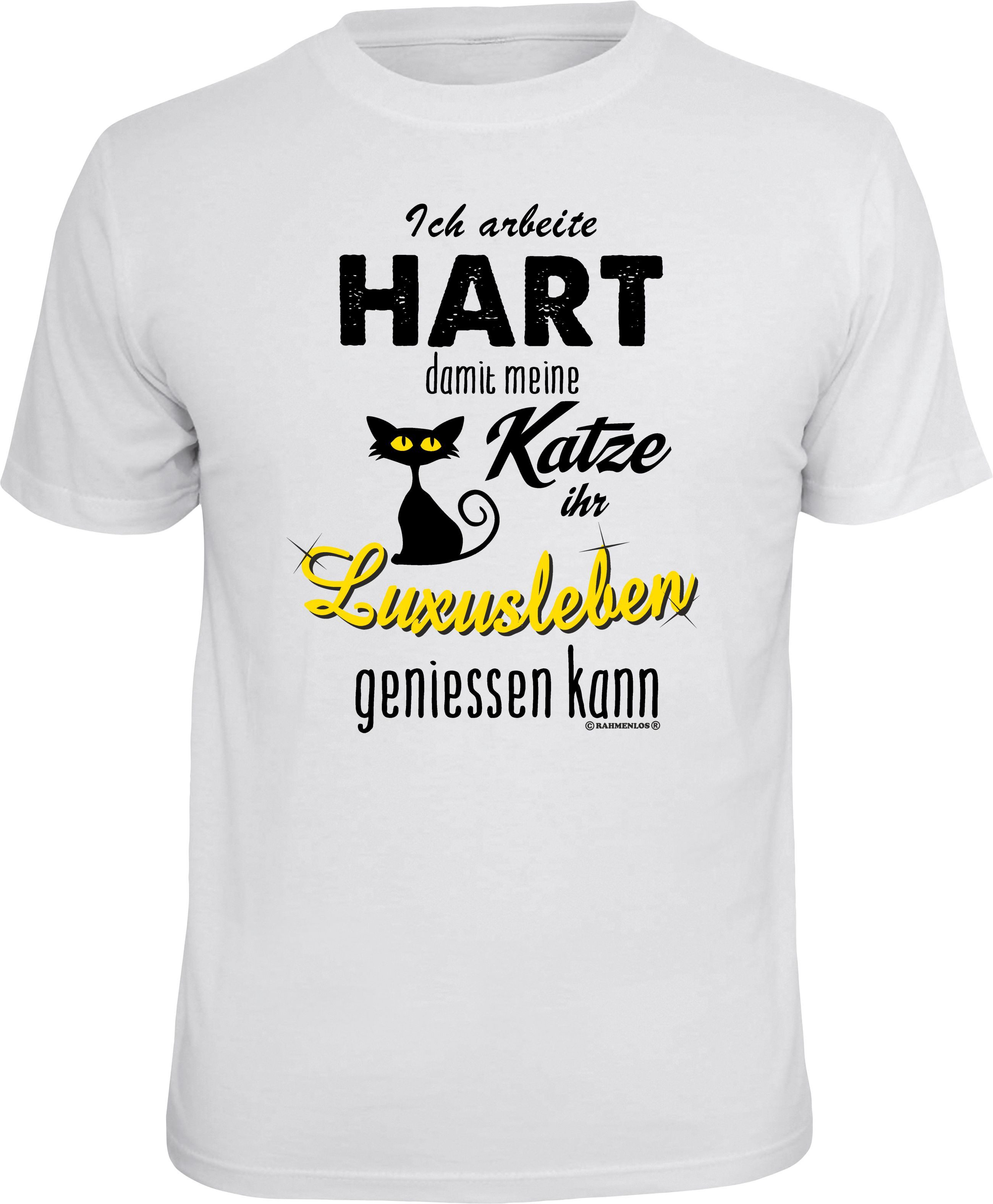 RAHMENLOS® T-Shirt als Geschenk - Katze günstig online kaufen