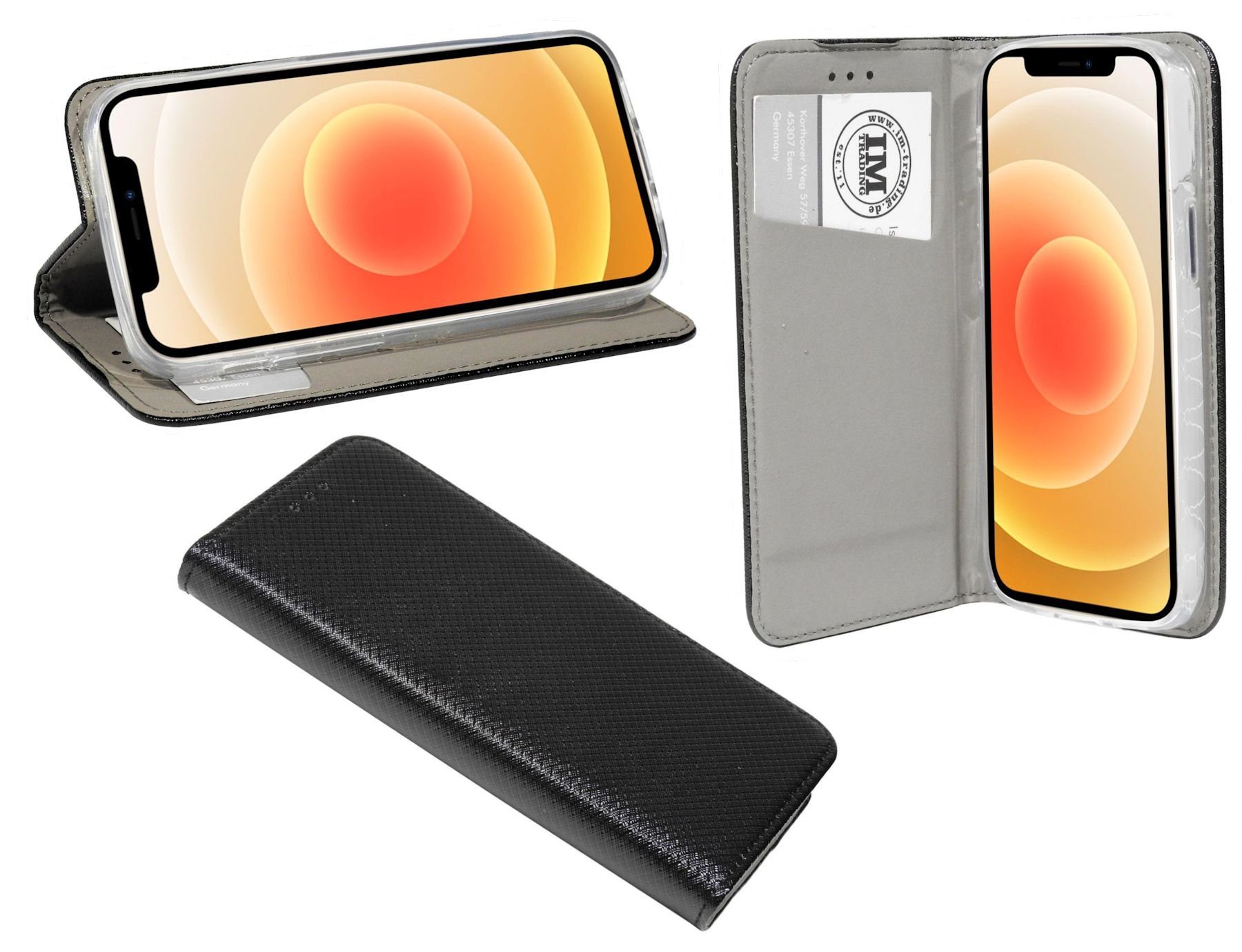 cofi1453 Handyhülle cofi1453® Buch Tasche "Smart" kompatibel mit iPhone 12 Handy Hülle Etu