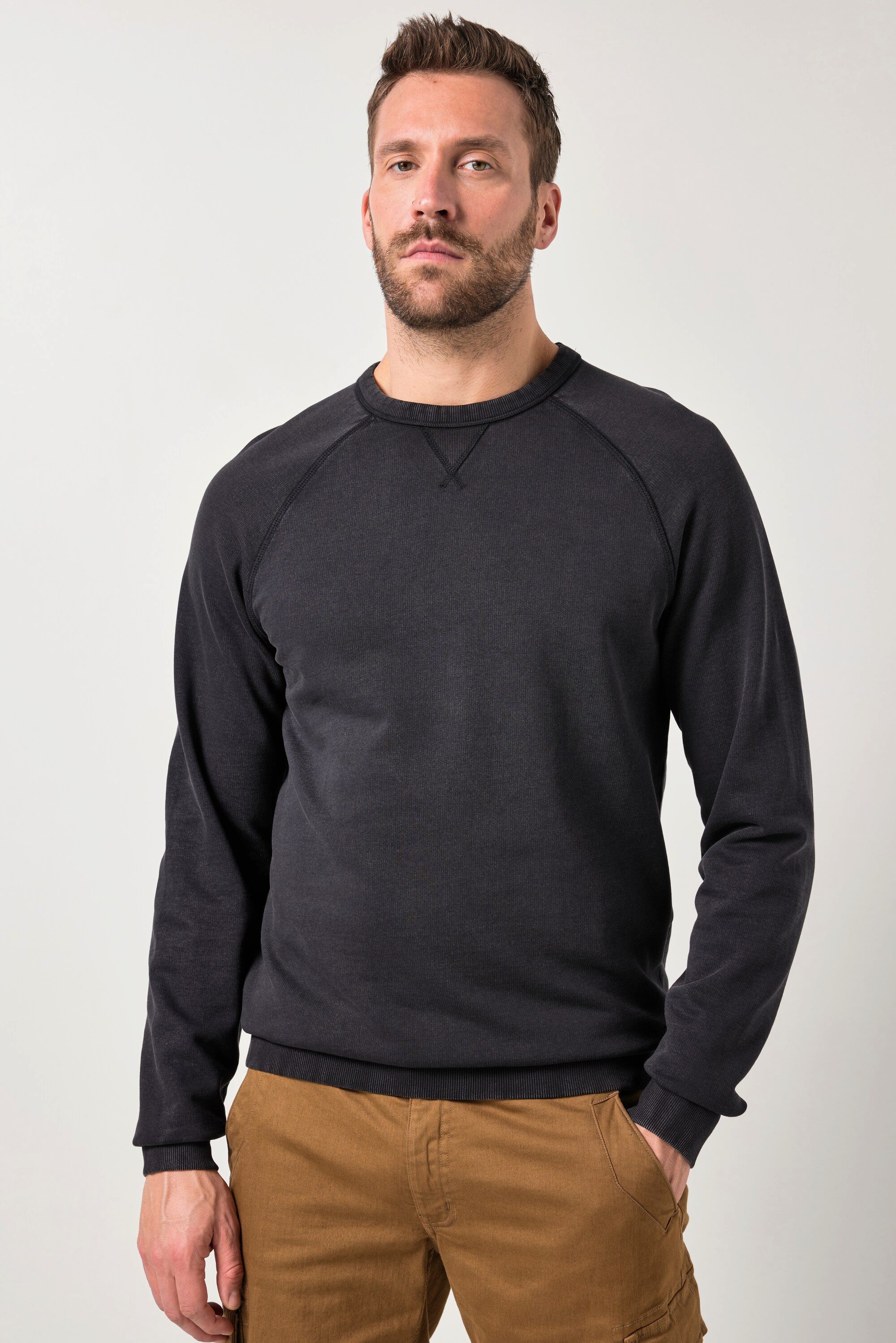 JP1880 Sweatshirt Sweatshirt Vintage Look Rundhals bis 8 XL