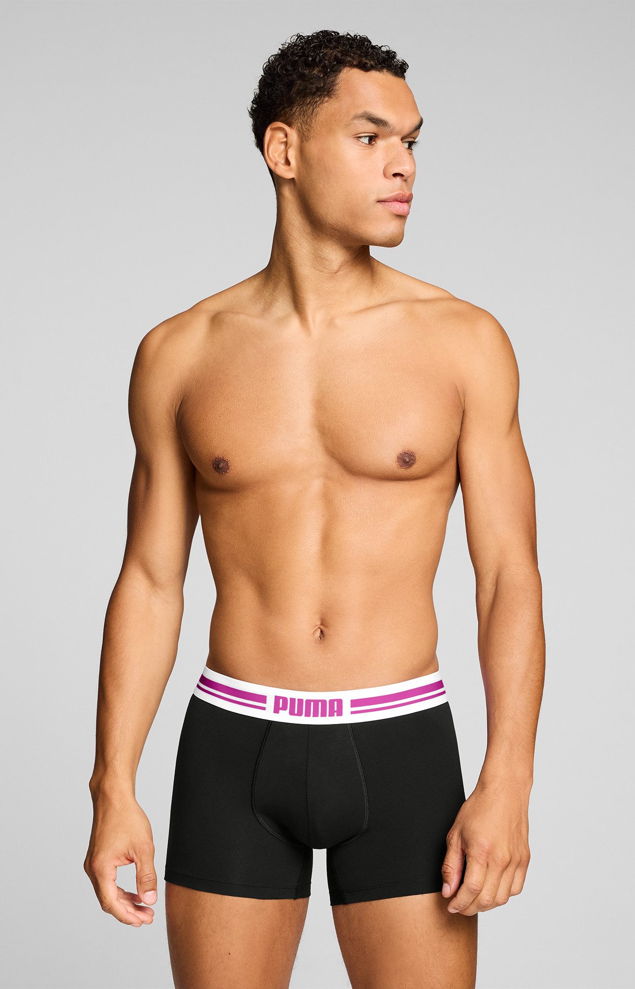PUMA Boxershorts PUMA MEN EVERYDAY PLACED LOGO BOXERS 2P (2er Pack) mit Logo Webbund