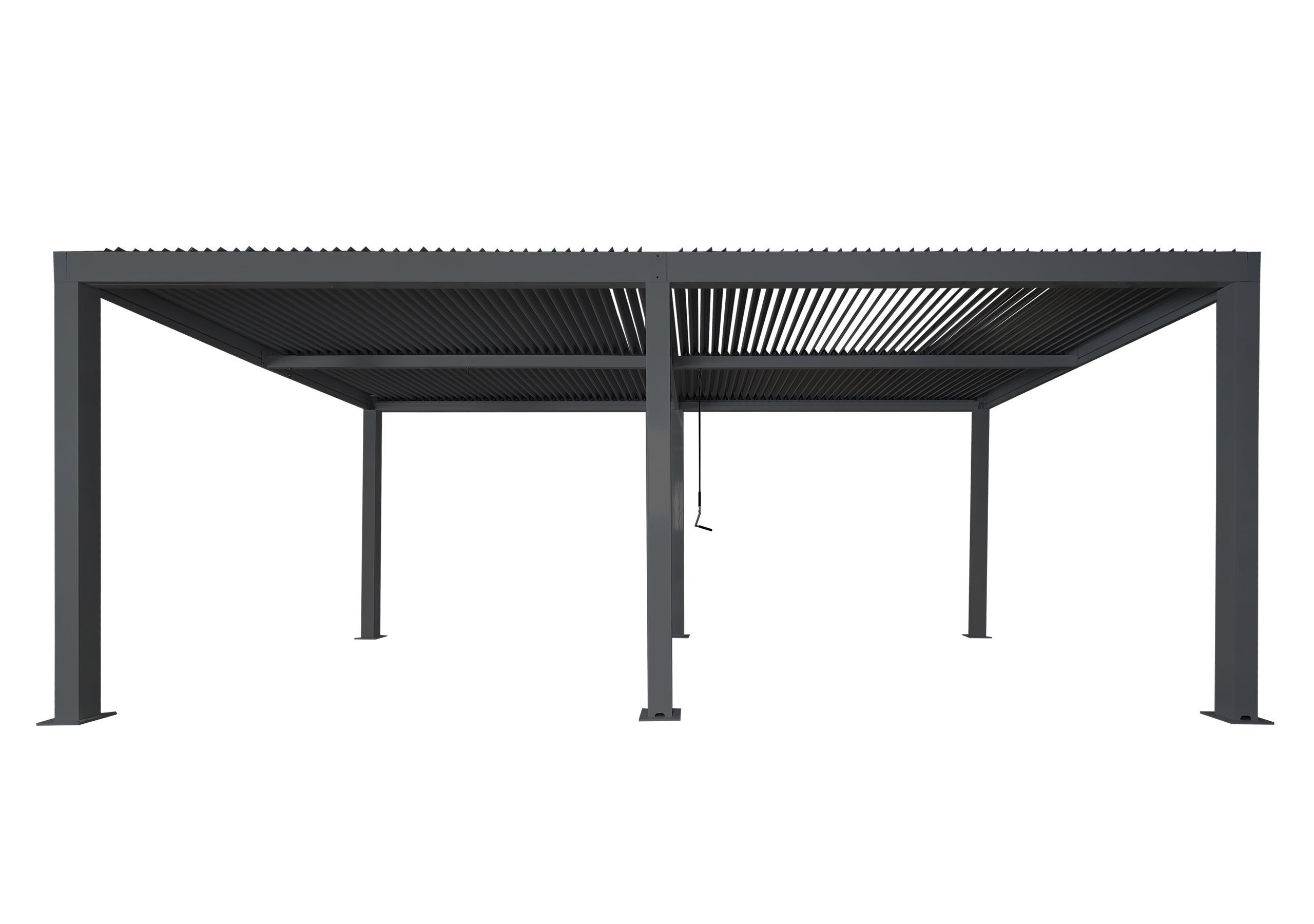 MCW Einzelcarport MCW-L46-C, BxT: 583x301 cm, 205 cm Einfahrtshöhe, Dach mit drehbaren Lamellen