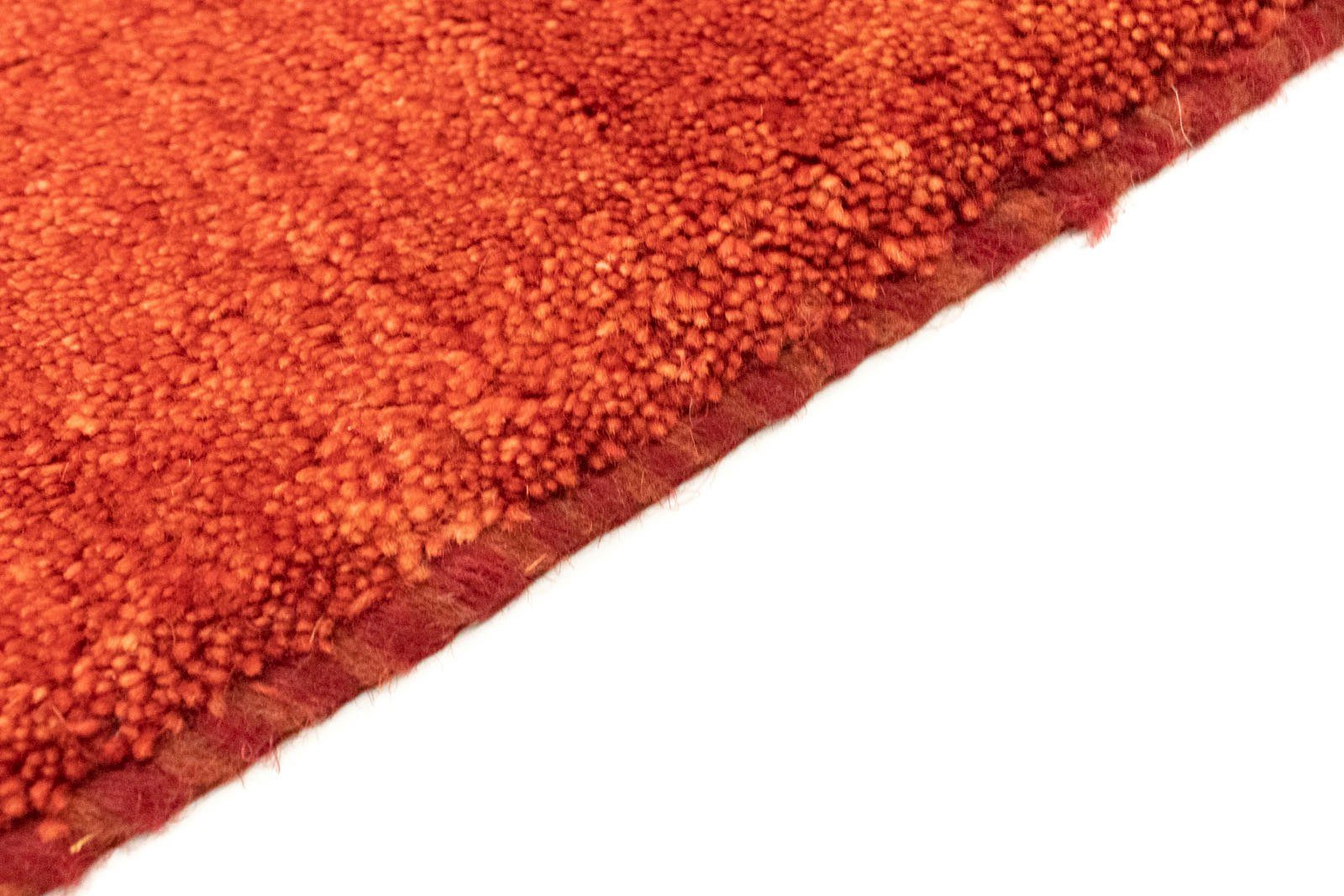 Wollteppich Gabbeh Teppich handgeknüpft rot, morgenland, mm, 18 rechteckig, handgeknüpft Höhe