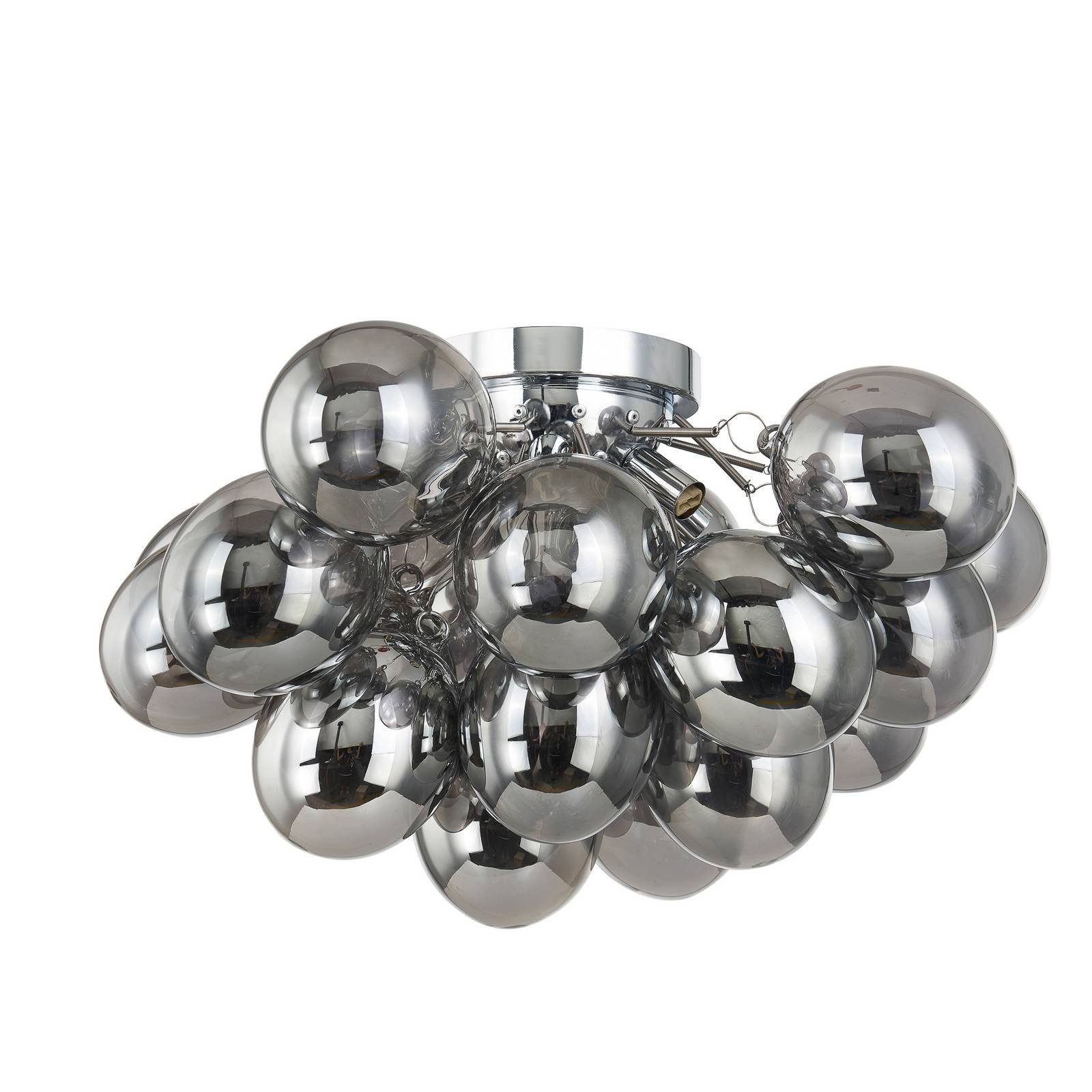 Lucande Deckenleuchten Diborah, Glas Alu IP20, 6 x 8 W LED