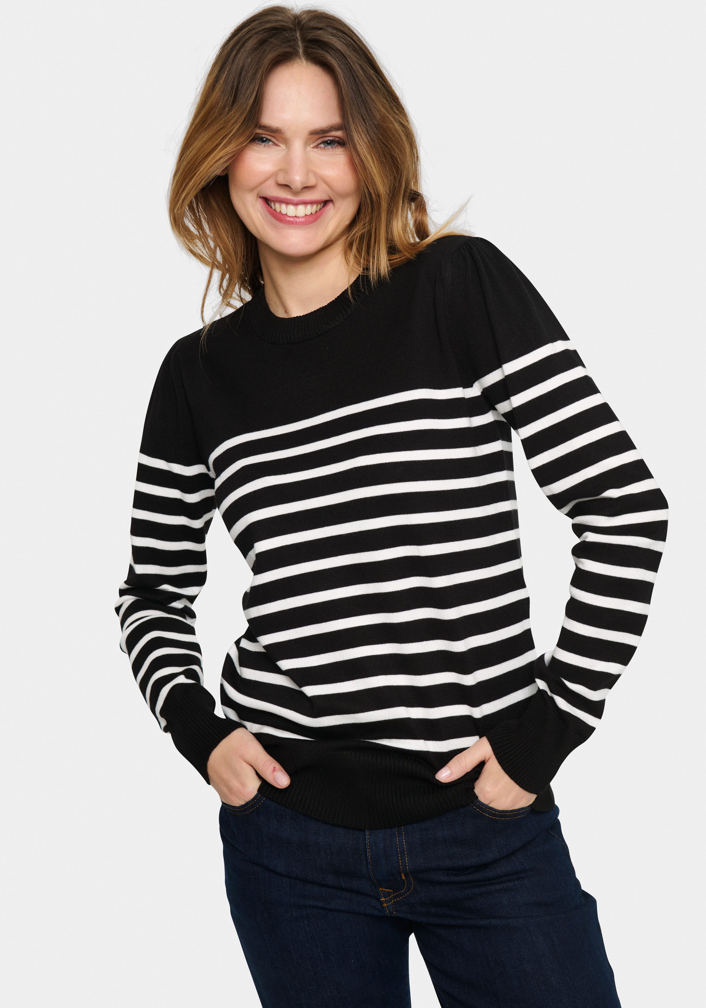 Saint Tropez Strickpullover MilaSZ LS Striped