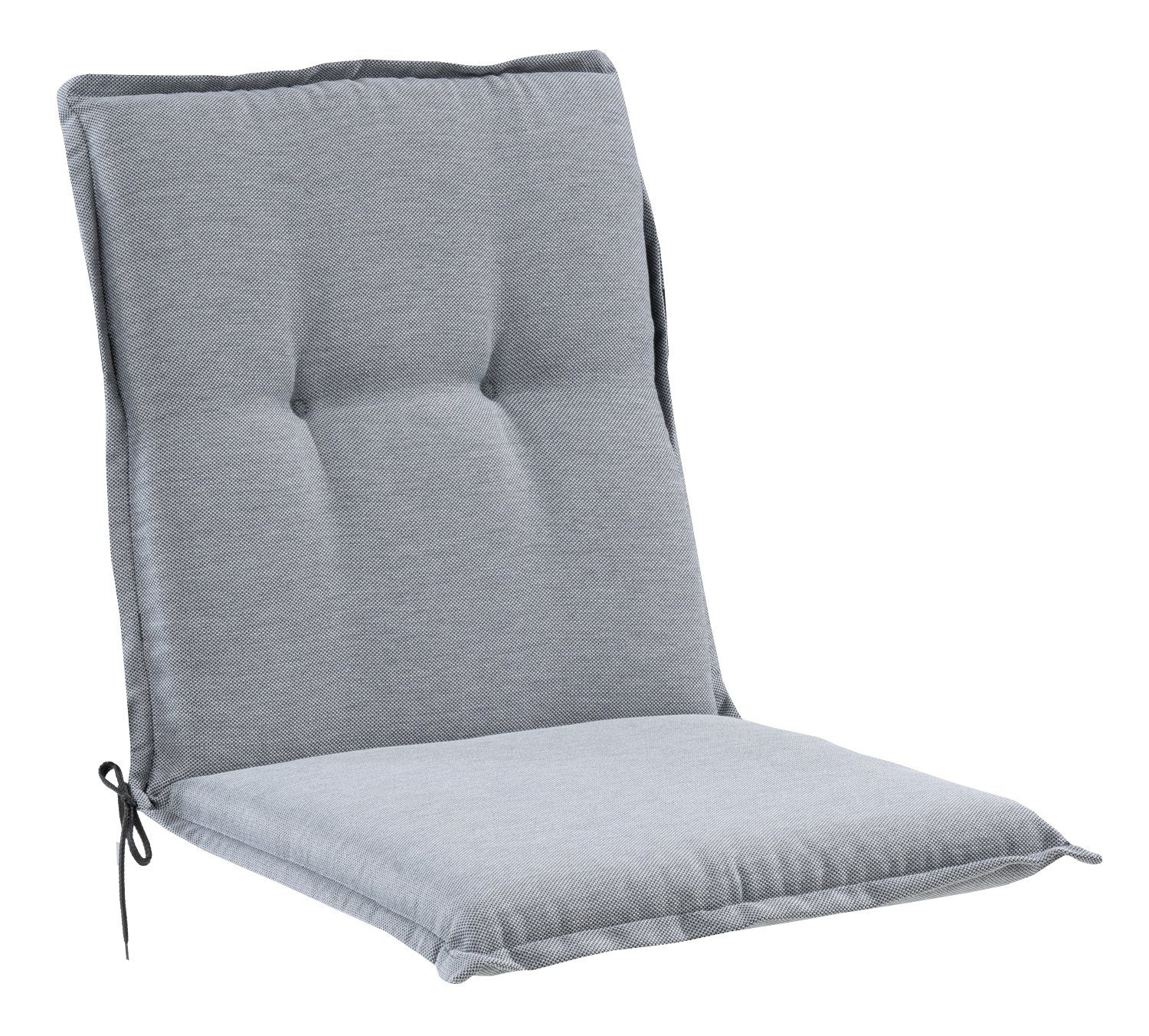 GO-DE Polsterauflage NITTKA, 50 x 100 cm, Grau, für Niederlehnstühle, (1 St), Gartenstuhlauflage für Niederlehner