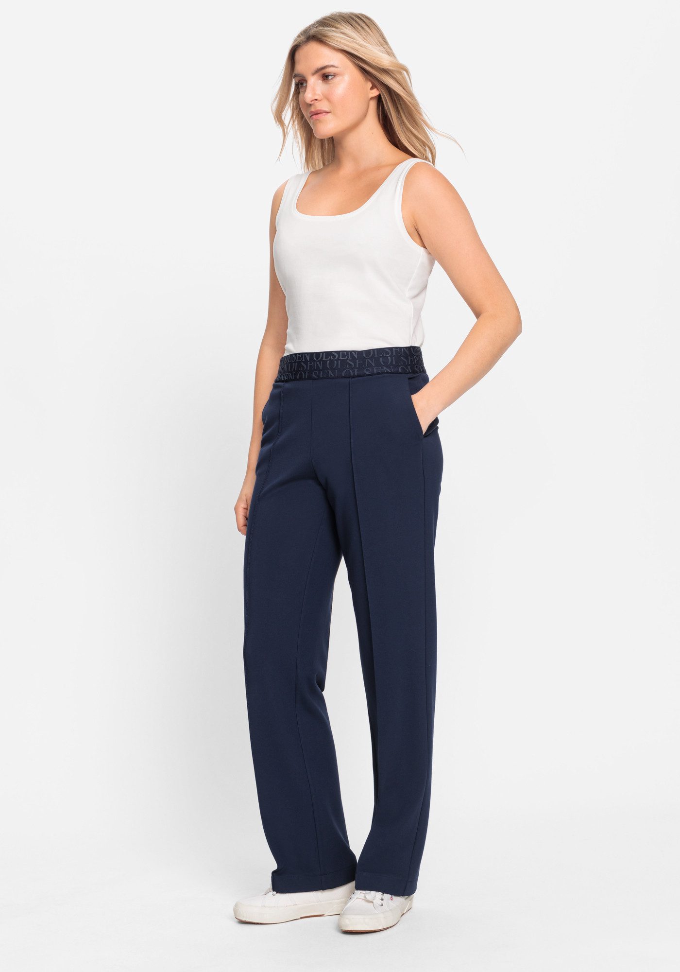 Olsen Bundfaltenhose Mona Straight