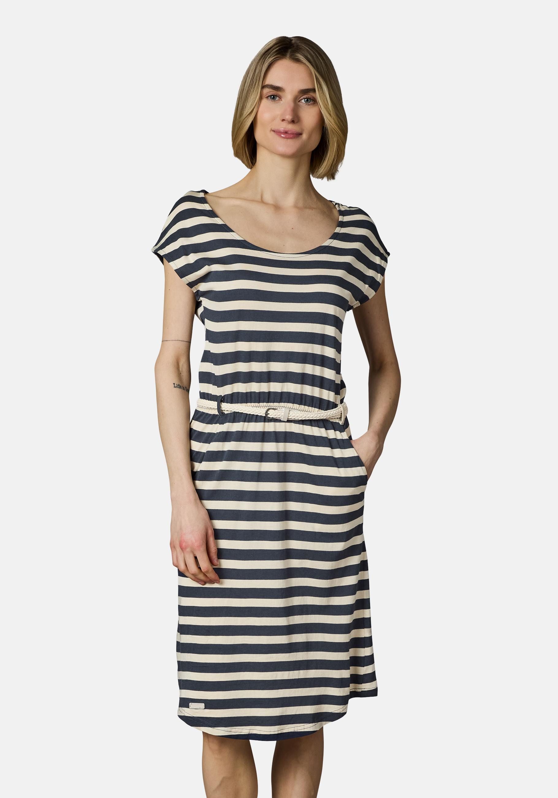 Ragwear Shirtkleid Lilithe YOUMODO Sommerkleid mit Alloverprint und Flechtg günstig online kaufen