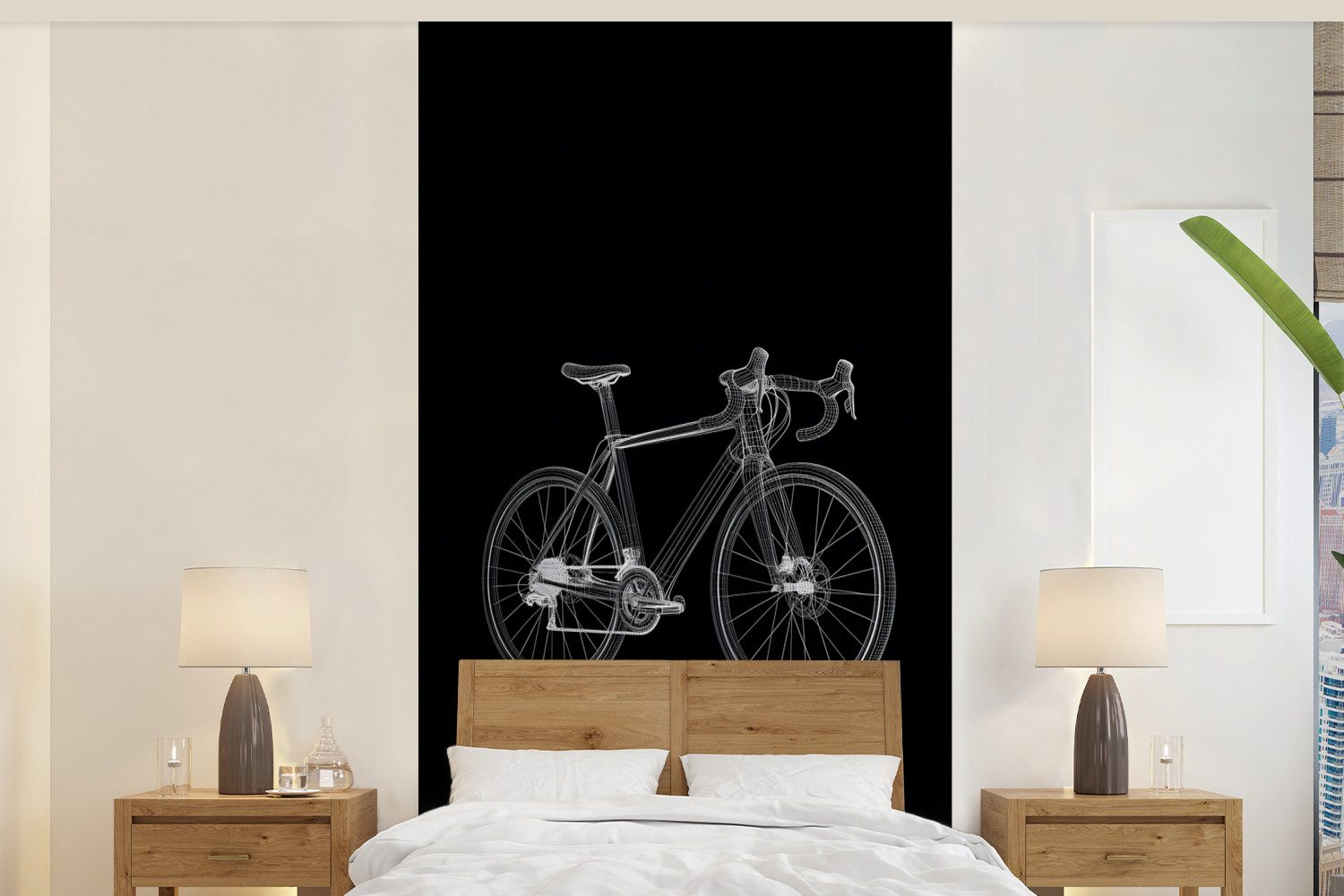 MuchoWow Fototapete Linien - Illustration - günstig online kaufen