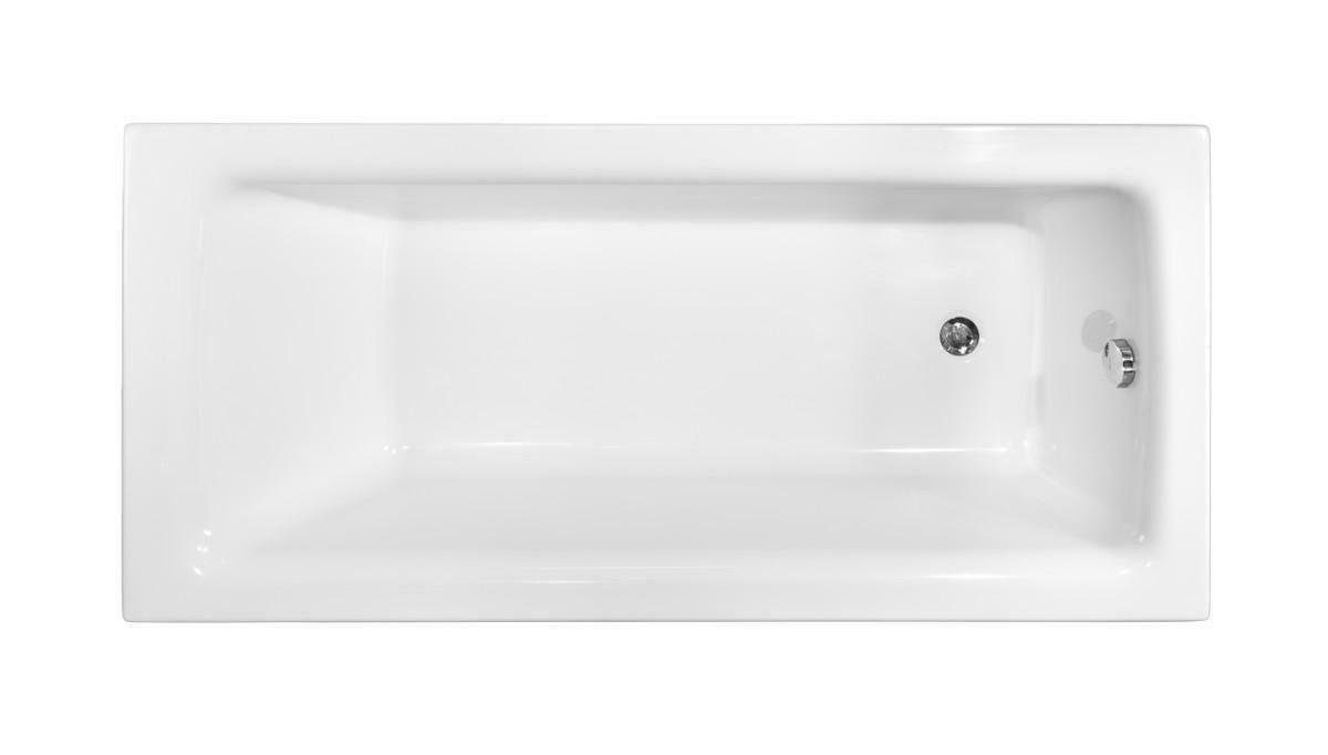 Xlmoebel Badewanne Rechteckige Eckwanne in Weiß aus hochwertigem Material, (1-tlg), Hergestellt in Europa