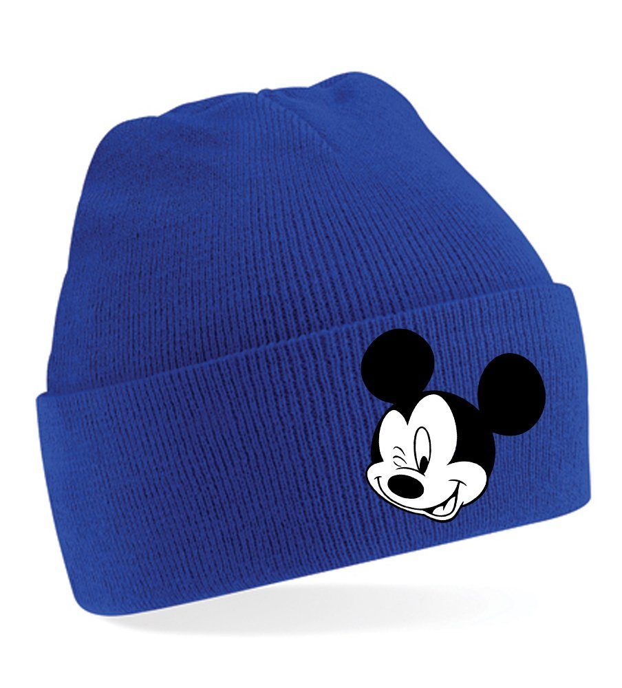 Beanie Unisex Erwachsenen Mütze Mickey Zwinker Minnie