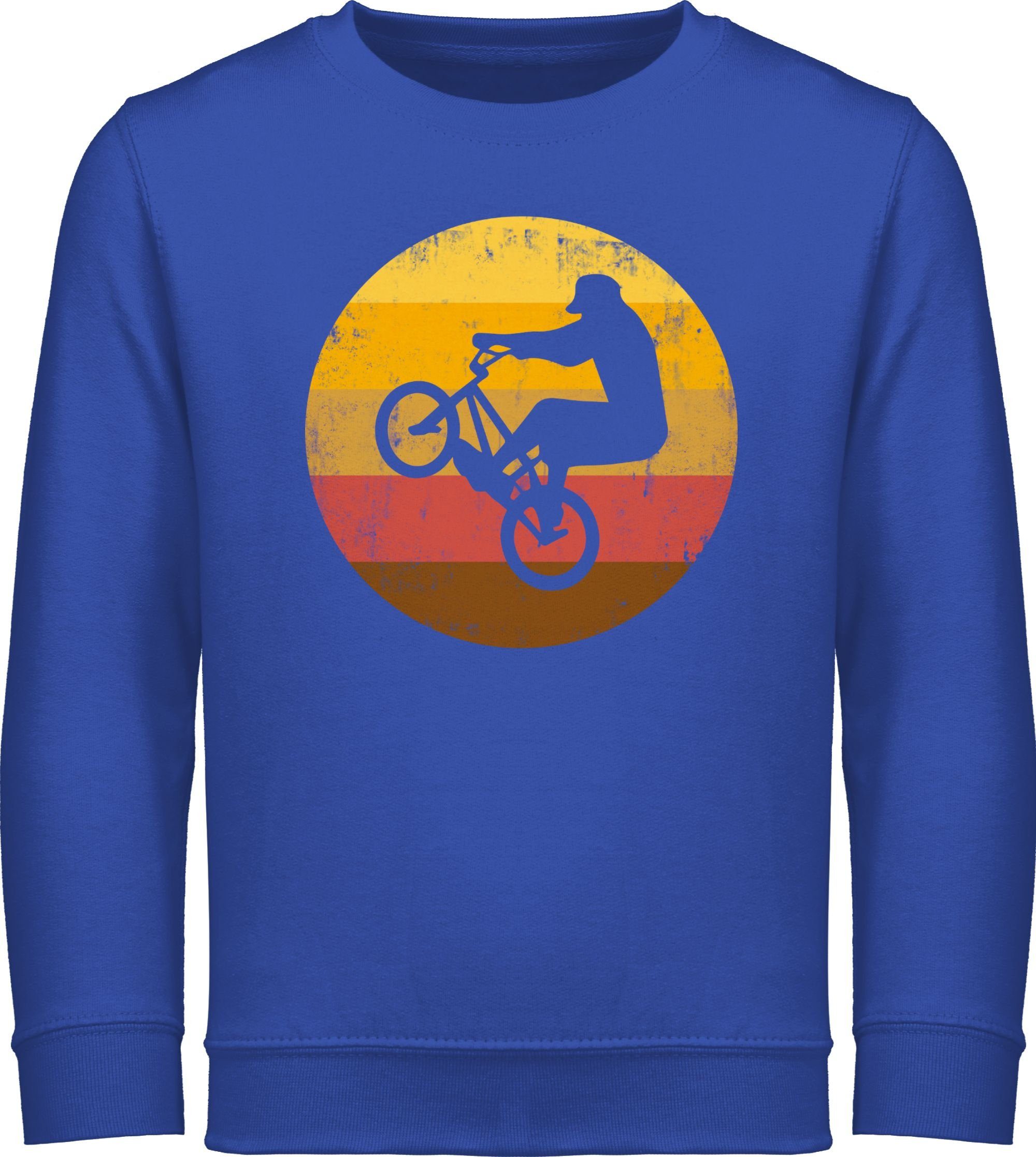 Shirtracer Sweatshirt BMX Jump Kinder Sport Kleidung 3 Royalblau
