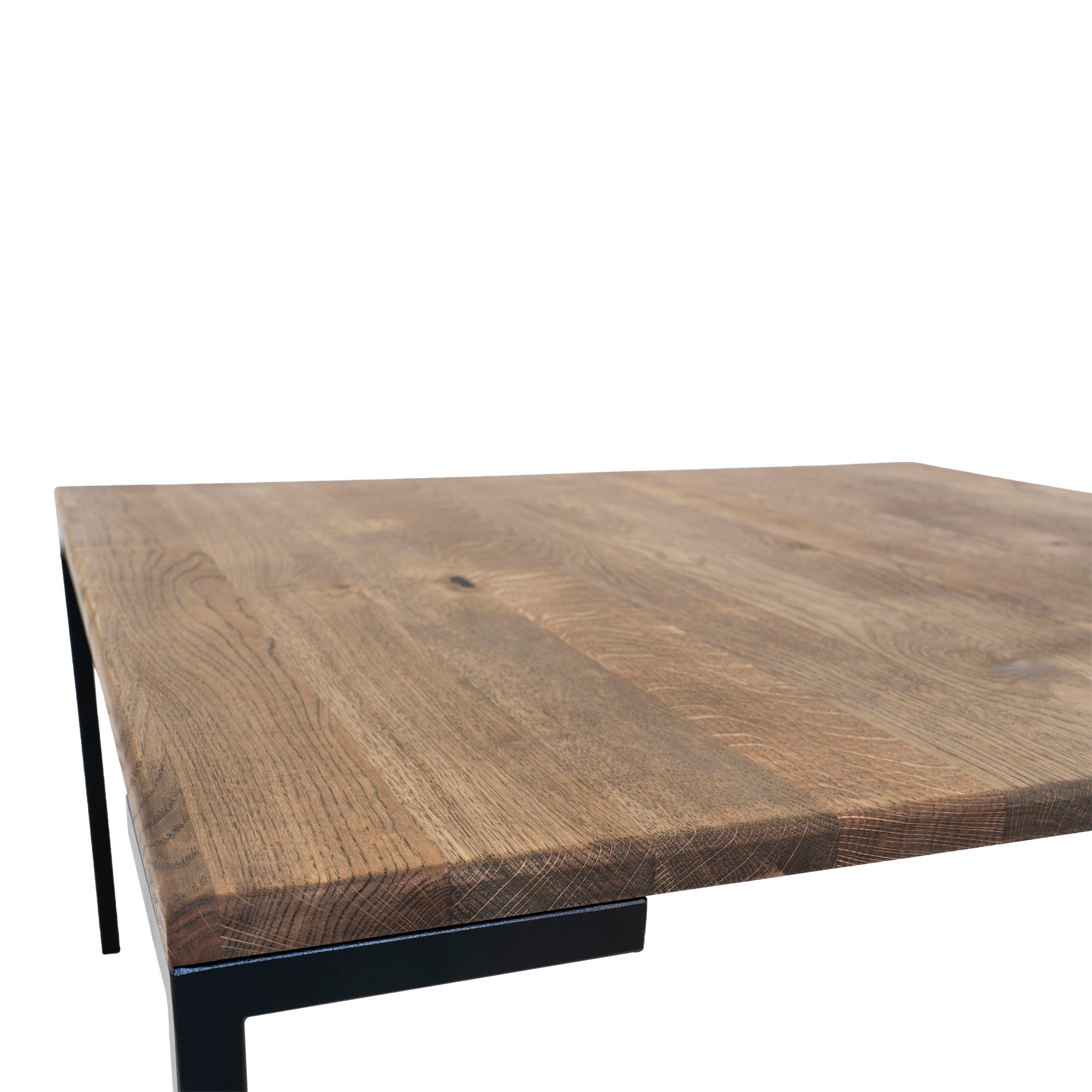 ebuy24 Couchtisch Eiche Lugano Couchtisch 110x60 smoked cm geöl