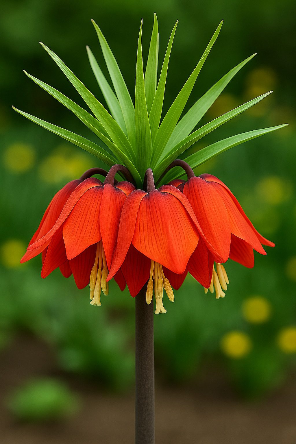 Exotenherz Blumenzwiebeln Exotenherz Blumenzwiebeln - Kaiserkrone Fritillaria imp.rubra (5 Stk), (5-St)