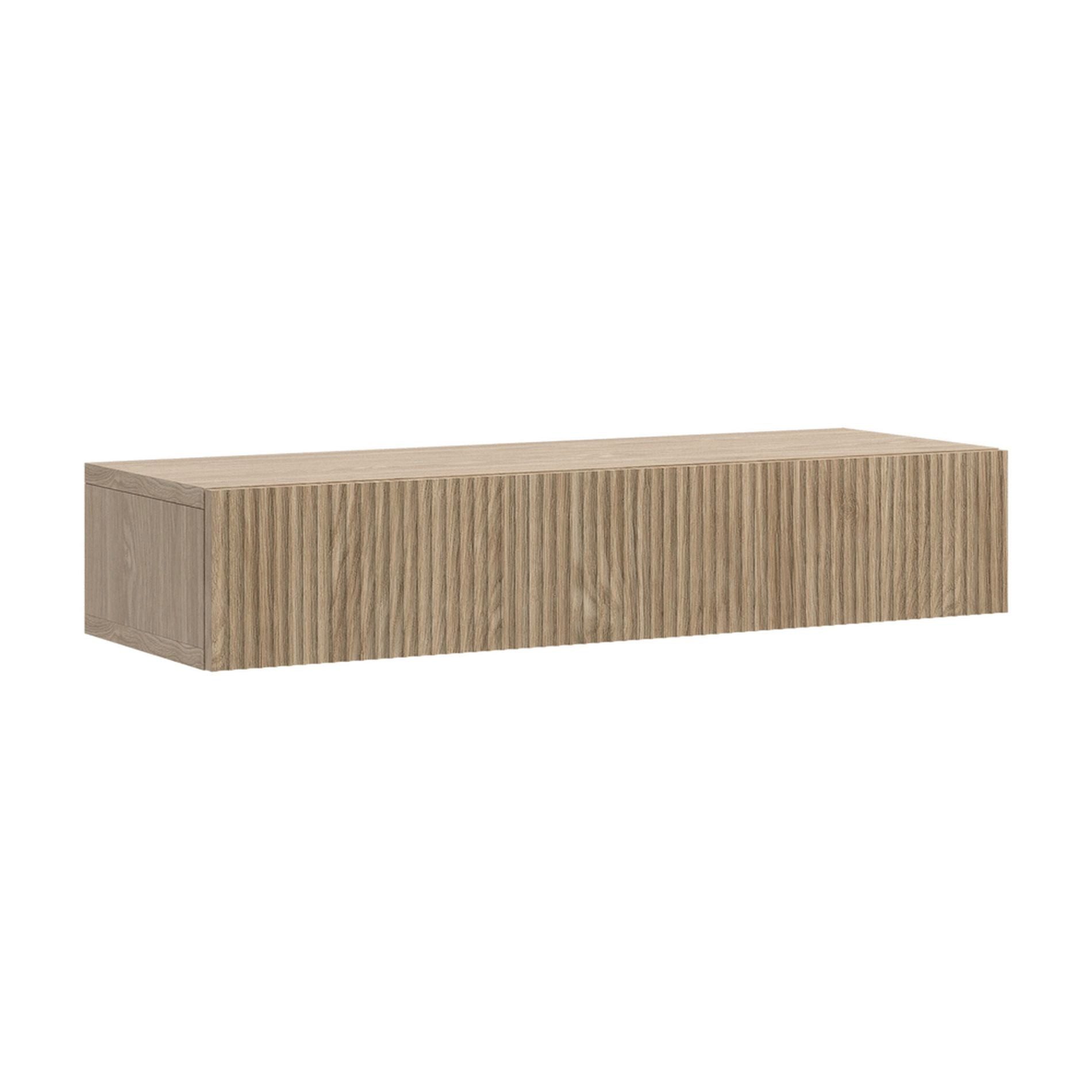 Selsey Konsolentisch NOLIE, hängend mit Schublade und geriffelter Front, 90 cm