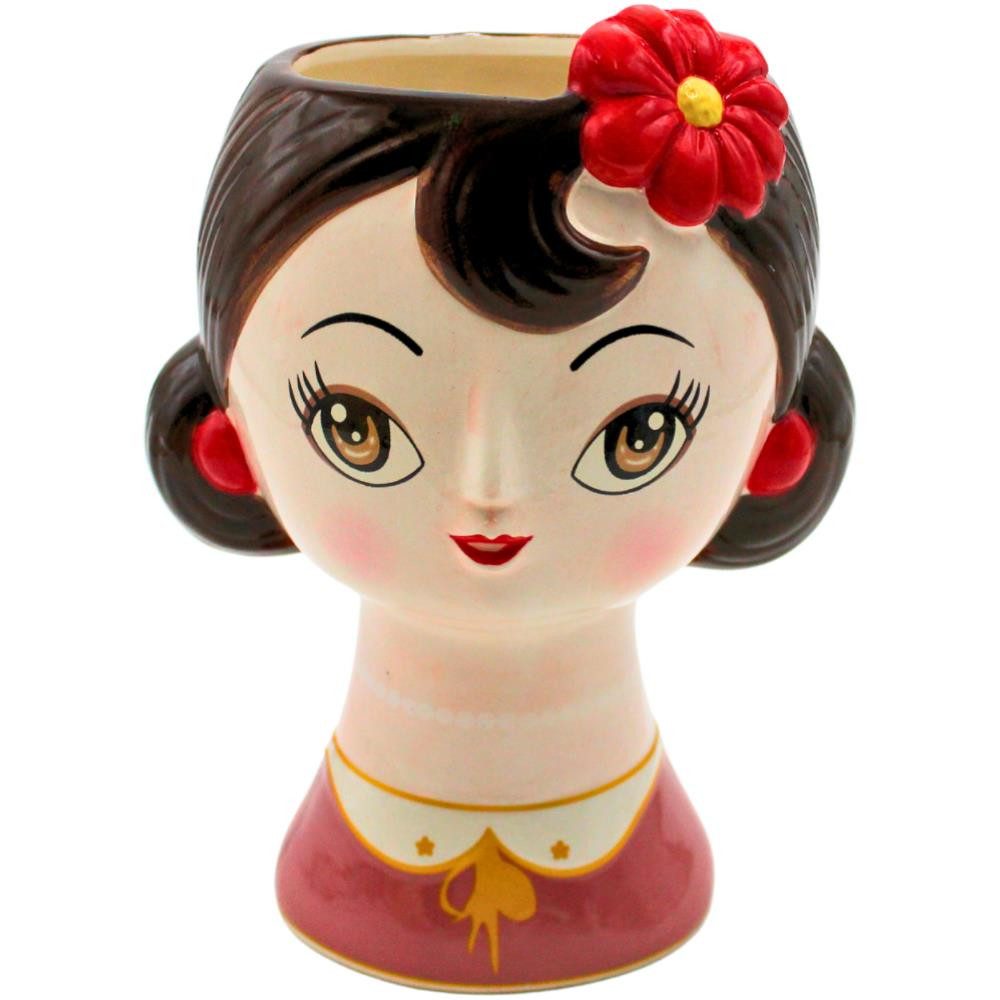 Dekohelden24 Dekovase Keramik Vase mit Gesicht günstig online kaufen