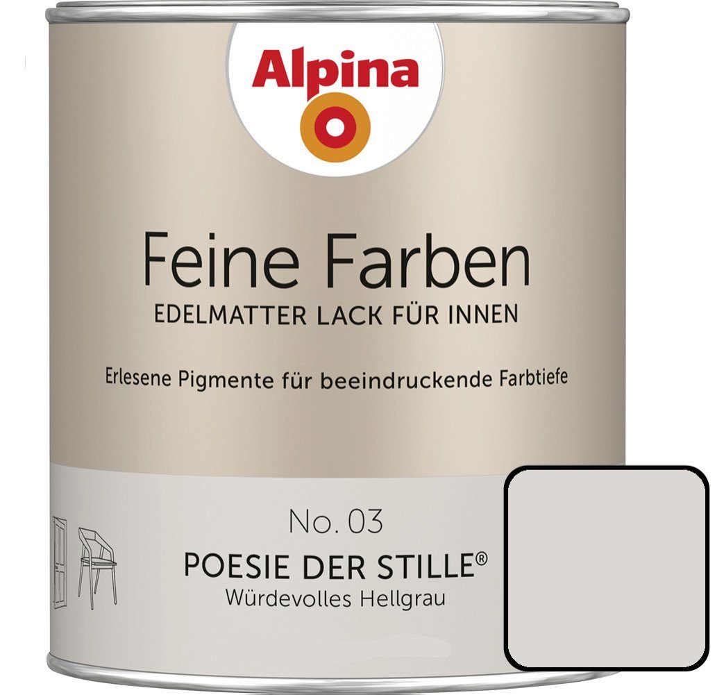 Alpina Wandfarbe Alpina Feine Farben Lack No. 03 Poesie der Stille