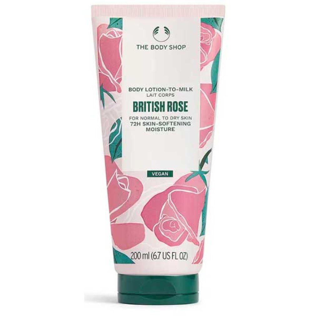 The Body Shop Körperpflegemittel Körperlotion für normale bis trockene Haut British Rose (Body Lotion)