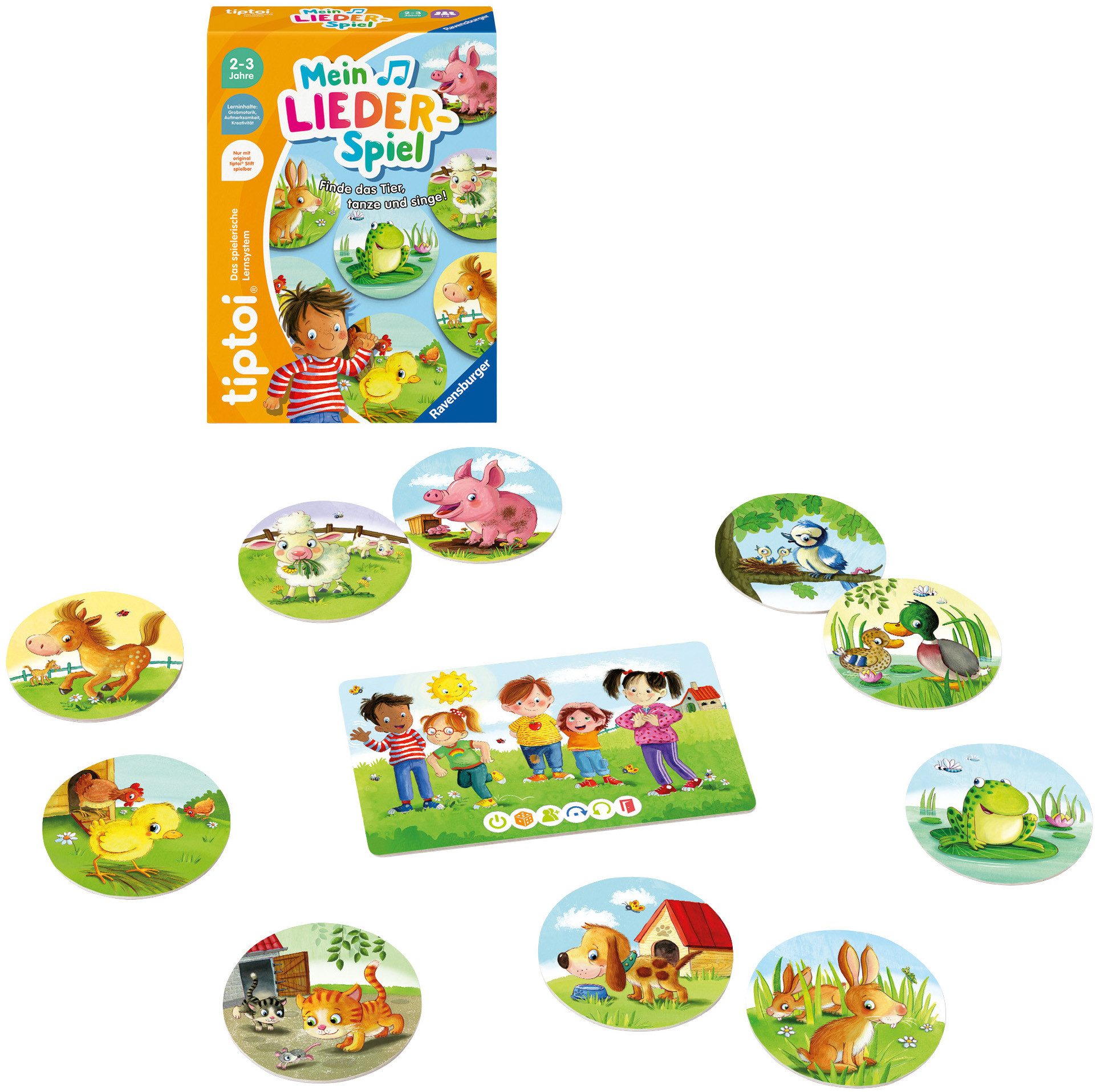 Ravensburger Spiel tiptoi® Mein Lieder-Spiel, Kinderspiel, Made in Europe