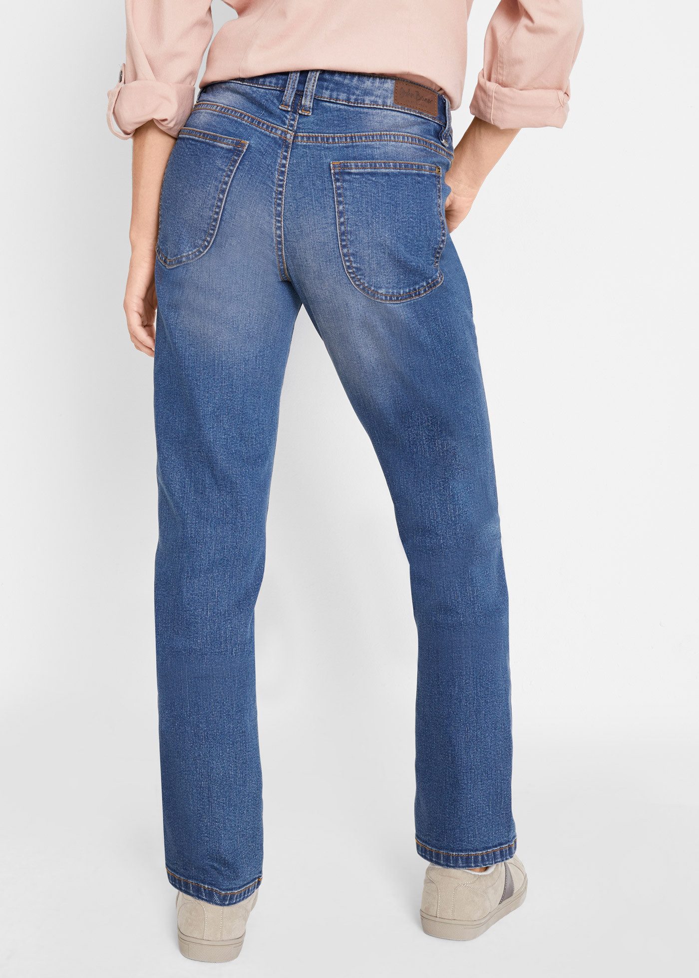 bonprix Straight-Jeans im Five-Pocket Style und leichter used Optik günstig online kaufen