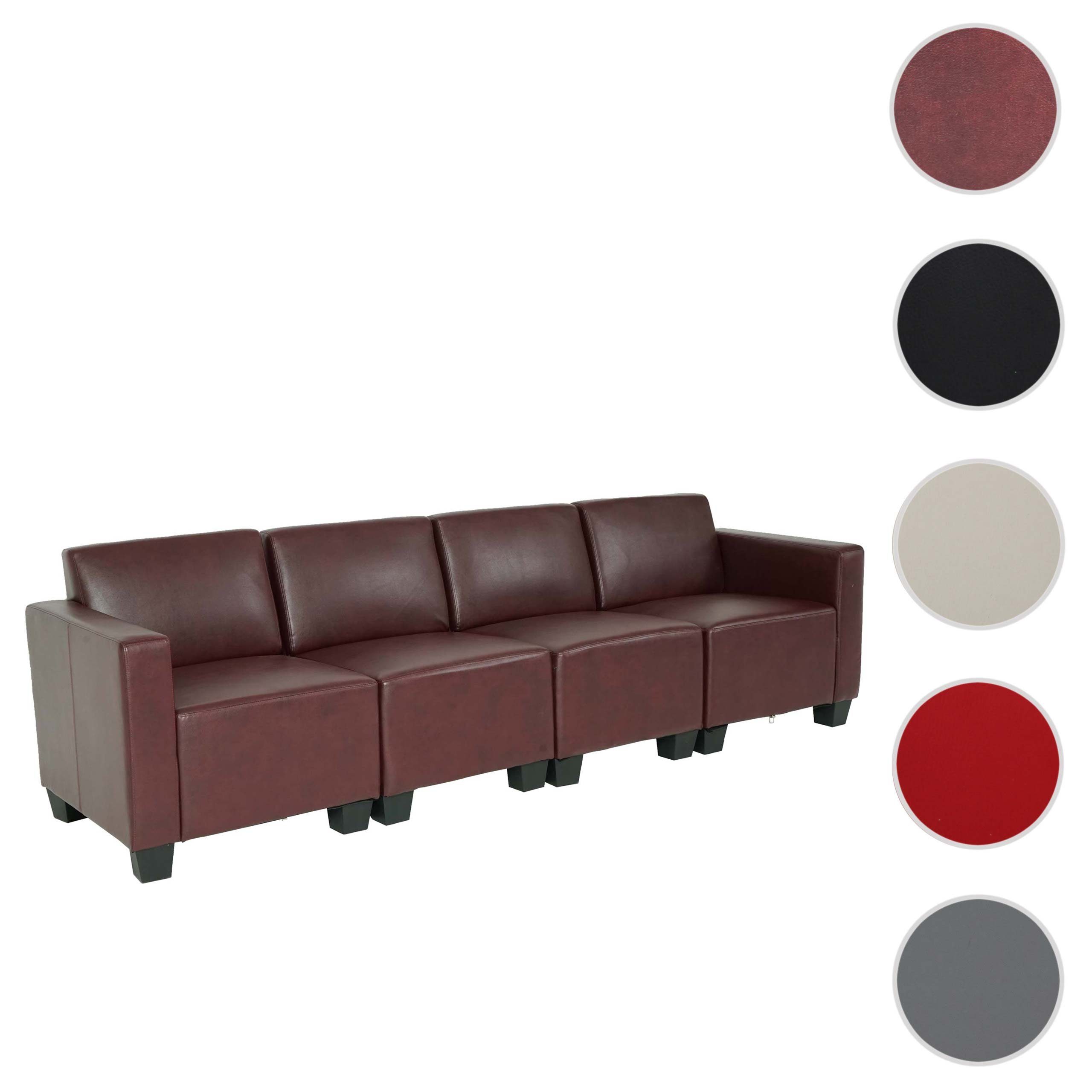 MCW 4-Sitzer Moncalieri-4S, Set, bequeme Polsterung, Erweiterbar mit weiteren Elementen der Lyon-Serie