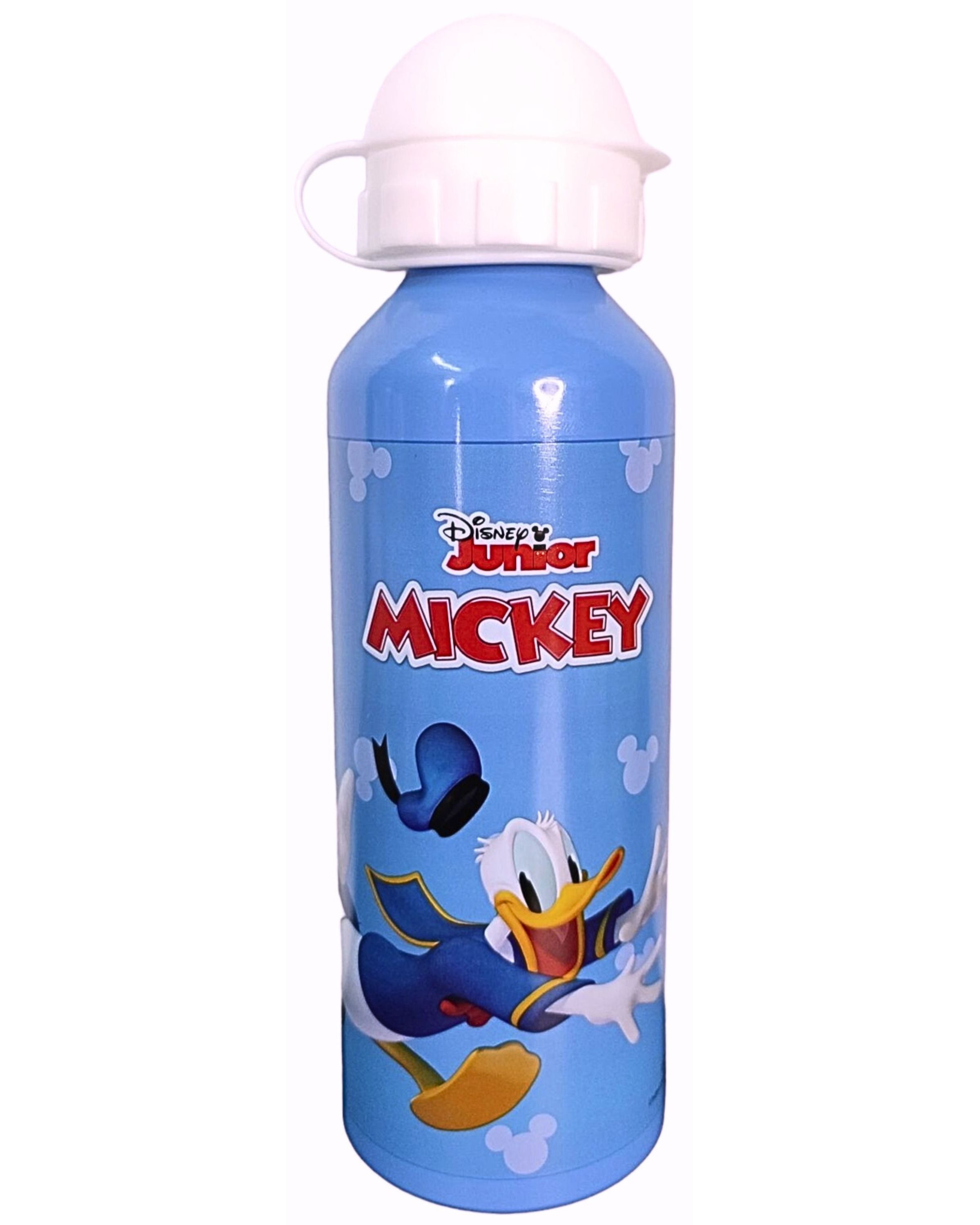 Disney Mickey Mouse Trinkflasche Mickey Maus, Kinder Sport-Aluminiumflasche 520 ml BPA frei