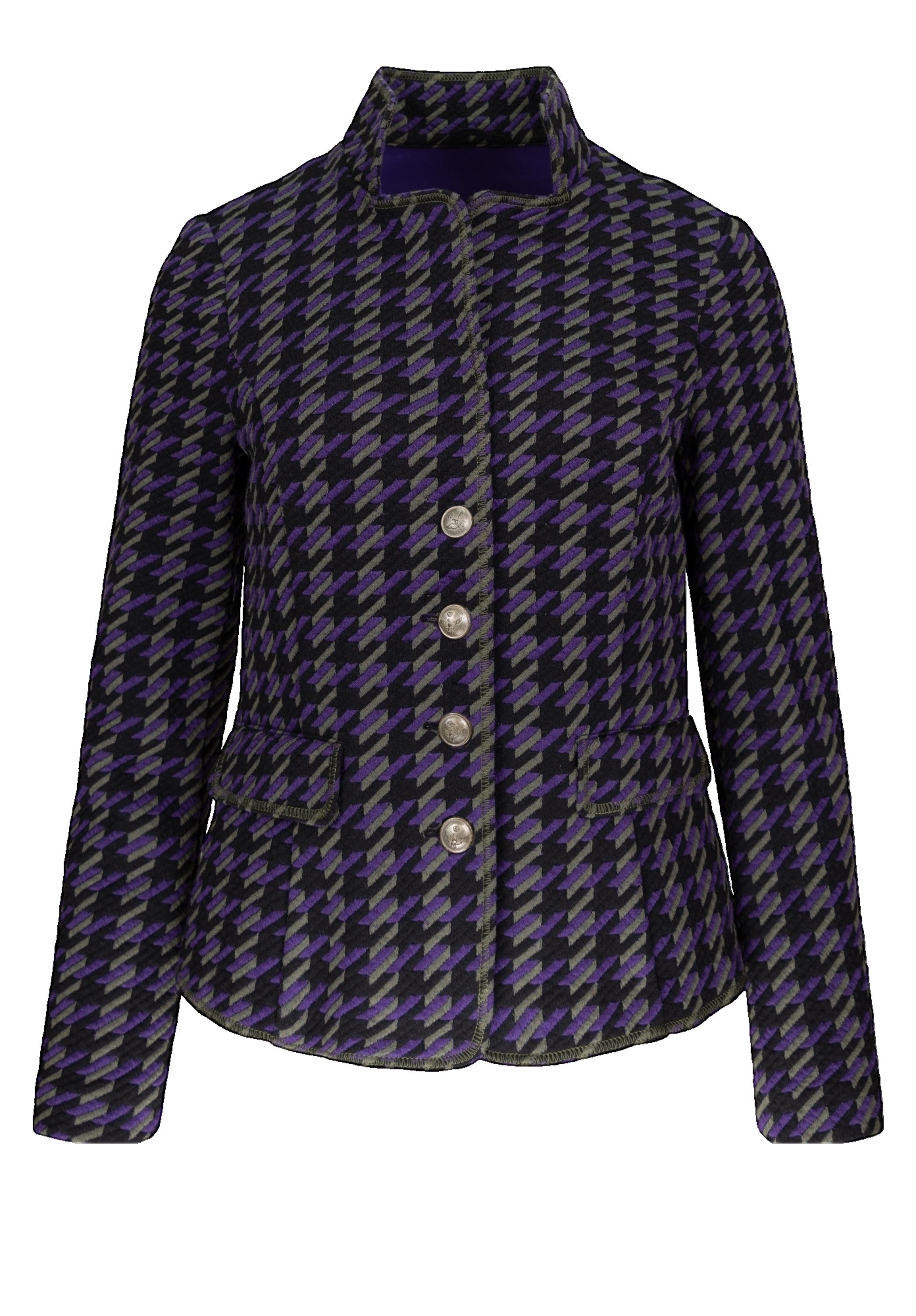 bianca Kurzblazer JOALINA aus cooler Jerseyware in gemusterter Webstruktur günstig online kaufen