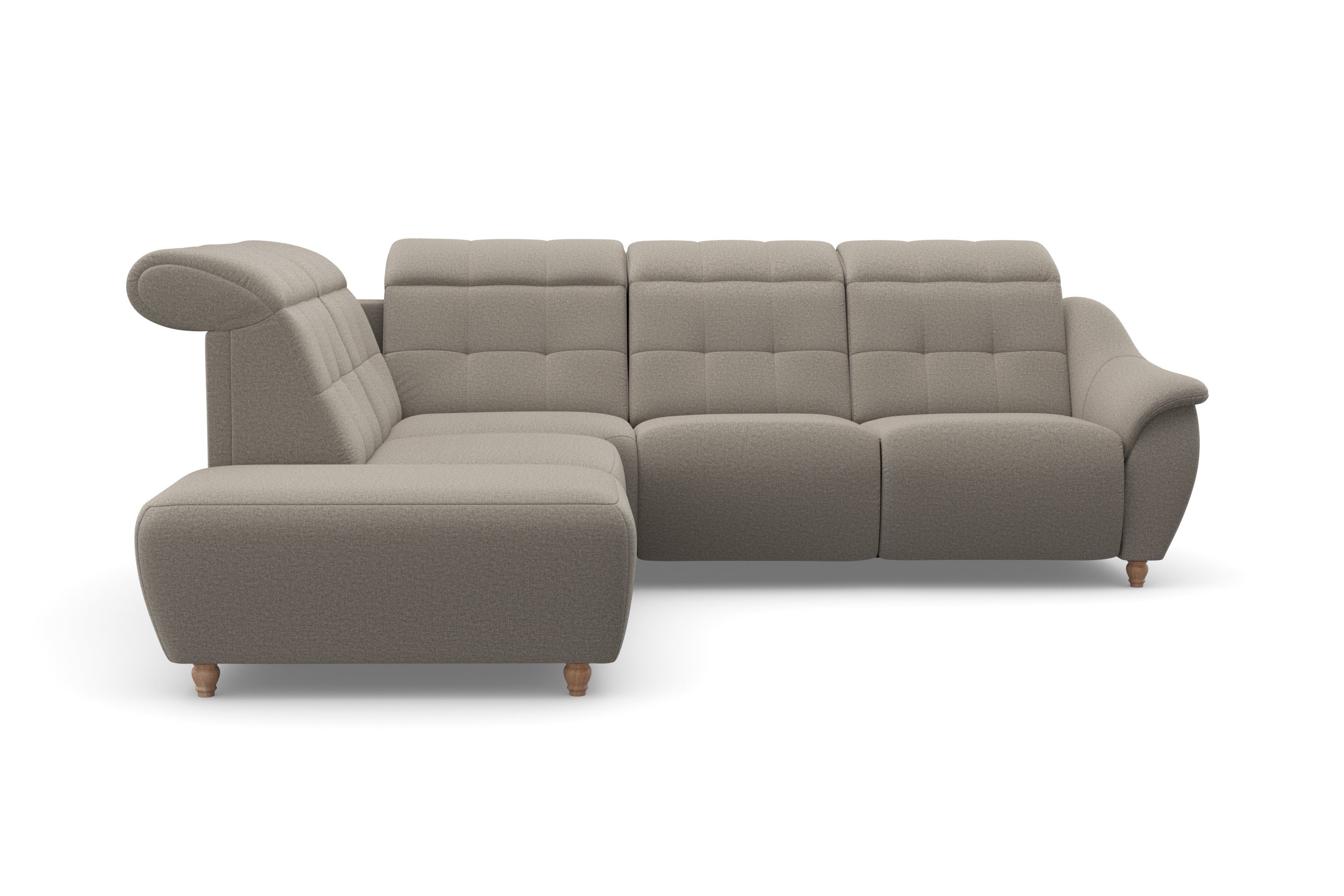 Home affaire Ecksofa Boston L-Form, Kopfteilverstellung günstig online kaufen