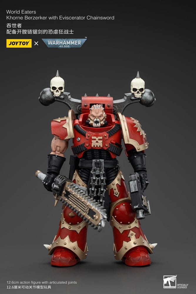 Joy Toy Actionfigur 1/18 World Eaters Khorne Berzerker with Eviscerator Chainsword