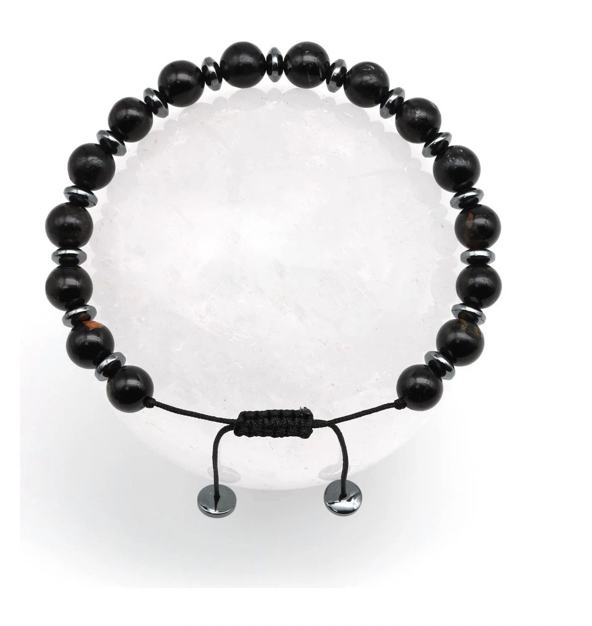 Nisan Ketten und Armband Set, Nuummit, Hämatit Naturstein Armband – Handgefertigtes Makramee Schmuck