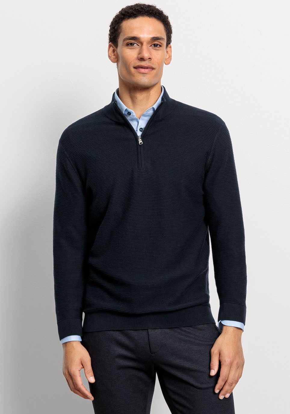 OLYMP Troyer OLYMP Strick Casual mit modischer Struktur günstig online kaufen