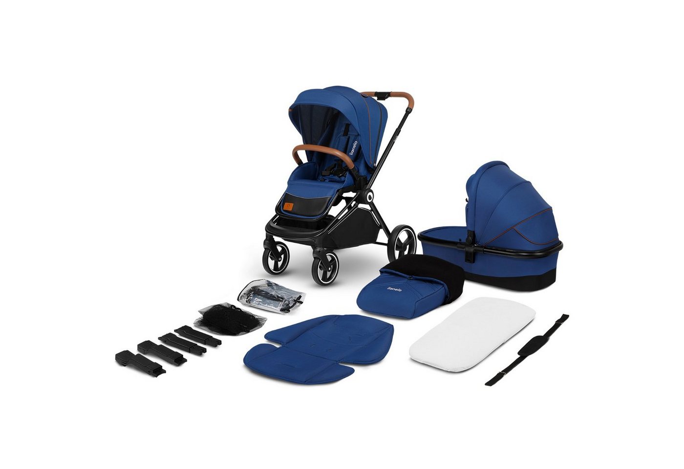 Thumbnail - lionelo Kombi-Kinderwagen MIKA 2in1, ZUBEHÖR 2in1BABYWANNE 5-Punkt-Gurte 0-22kg