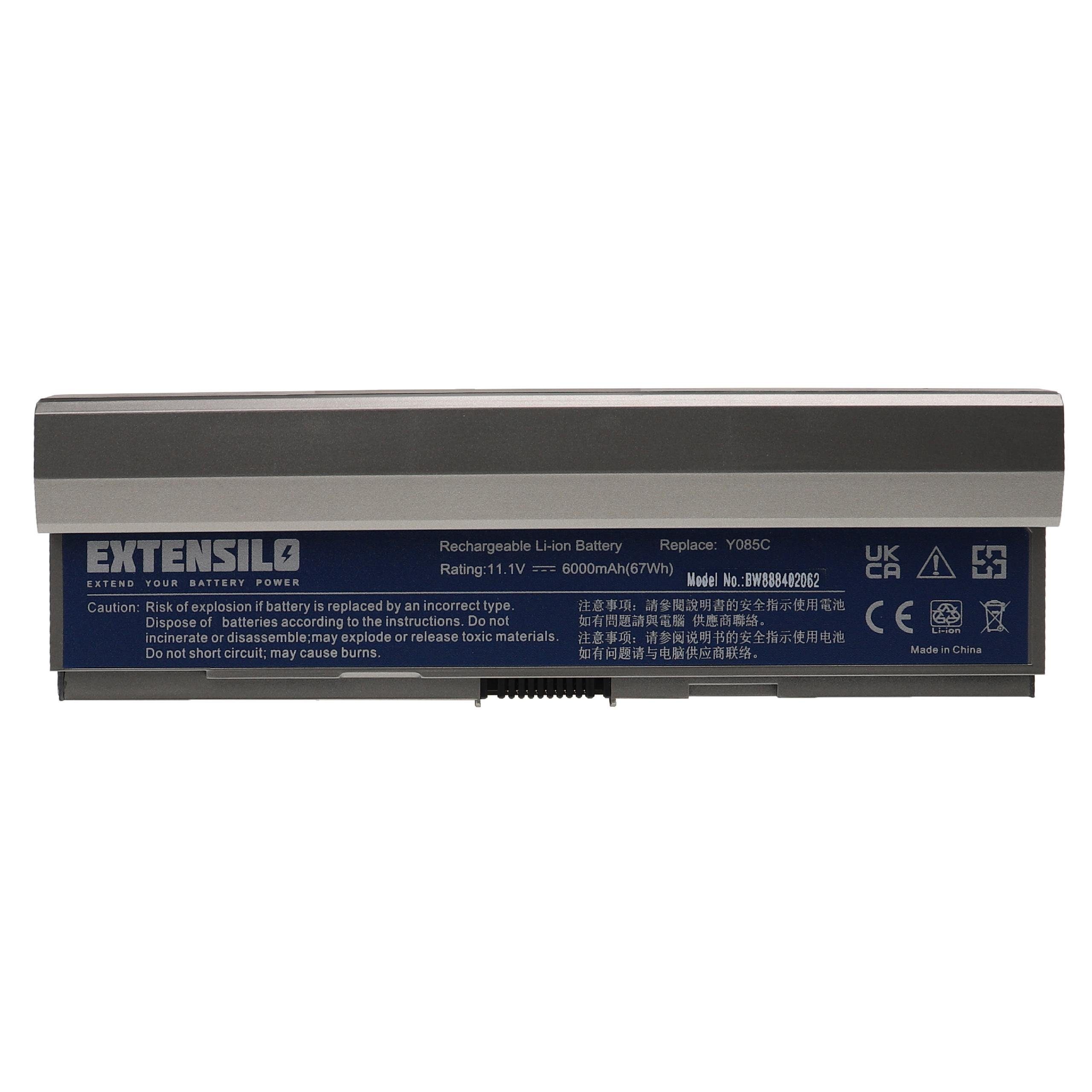 Extensilo Dell E4200 6000 mAh mit Latitude V) E4200N, Laptop-Akku (11,1 kompatibel Li-Ion