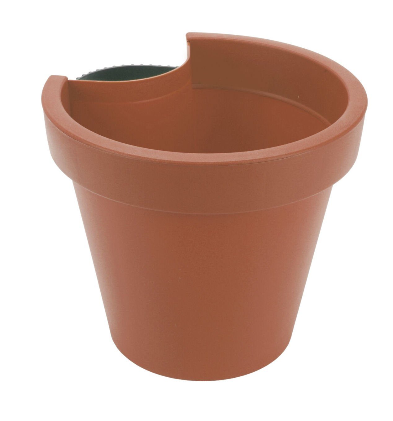 Spetebo Blumentopf Kunststoff Blumentopf für Regenrohr günstig online kaufen